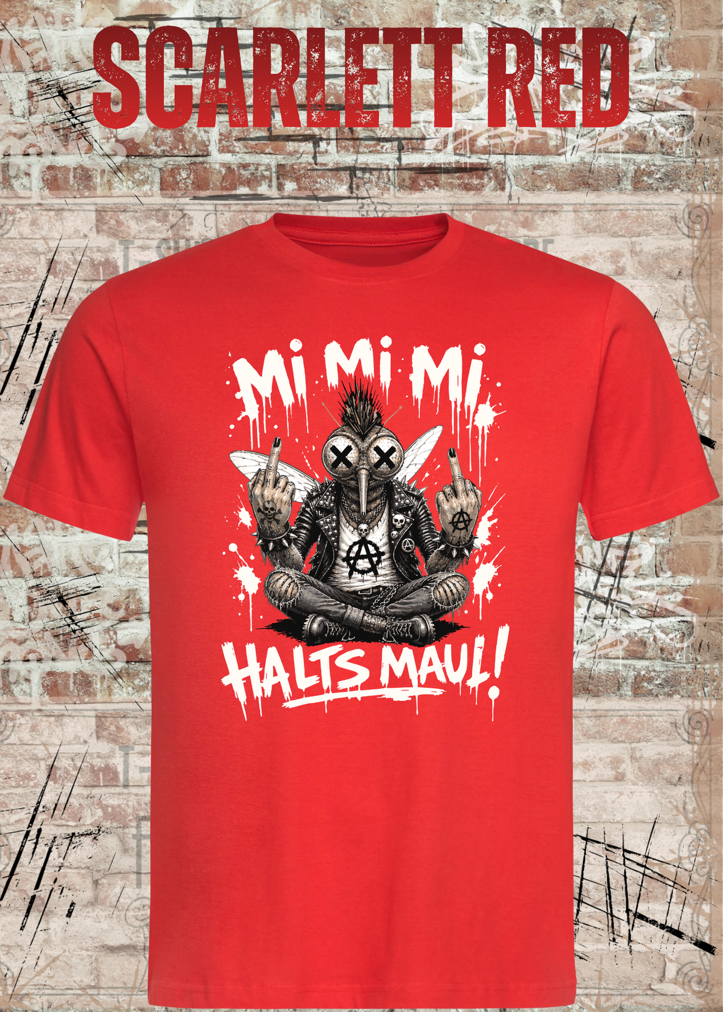 Stech-Mücke Manni T-Shirt – Mi Mi Mi Halt’s Maul Punk Shirt