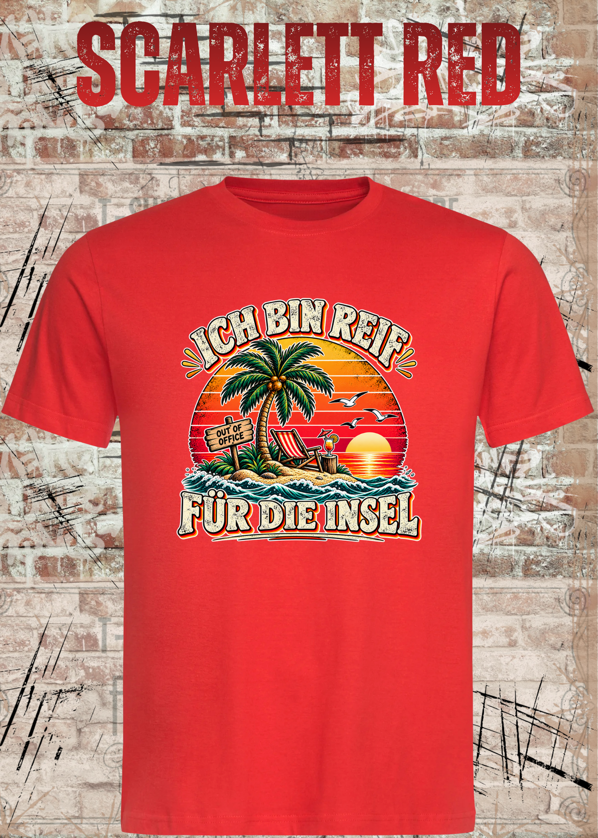 Ich bin reif für die Insel – Lustiges Urlaubs T-Shirt | FunnyZoom