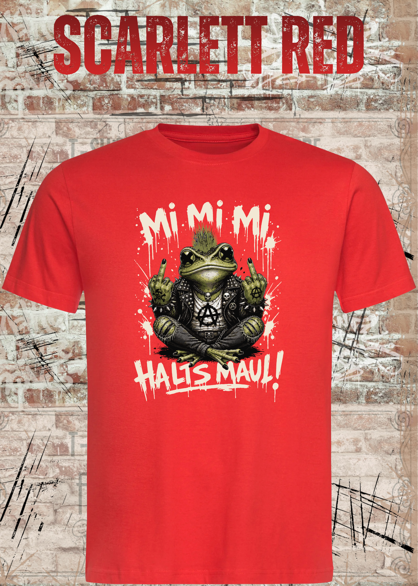 Motz-Frosch Fridolin T-Shirt – Mi Mi Mi Halt’s Maul Punk Shirt