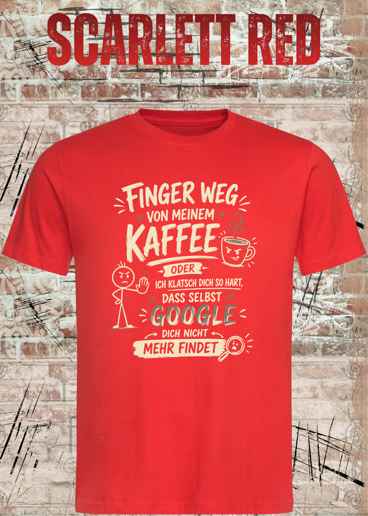 Finger weg von meinem Kaffee – Lustiges Unisex T-Shirt