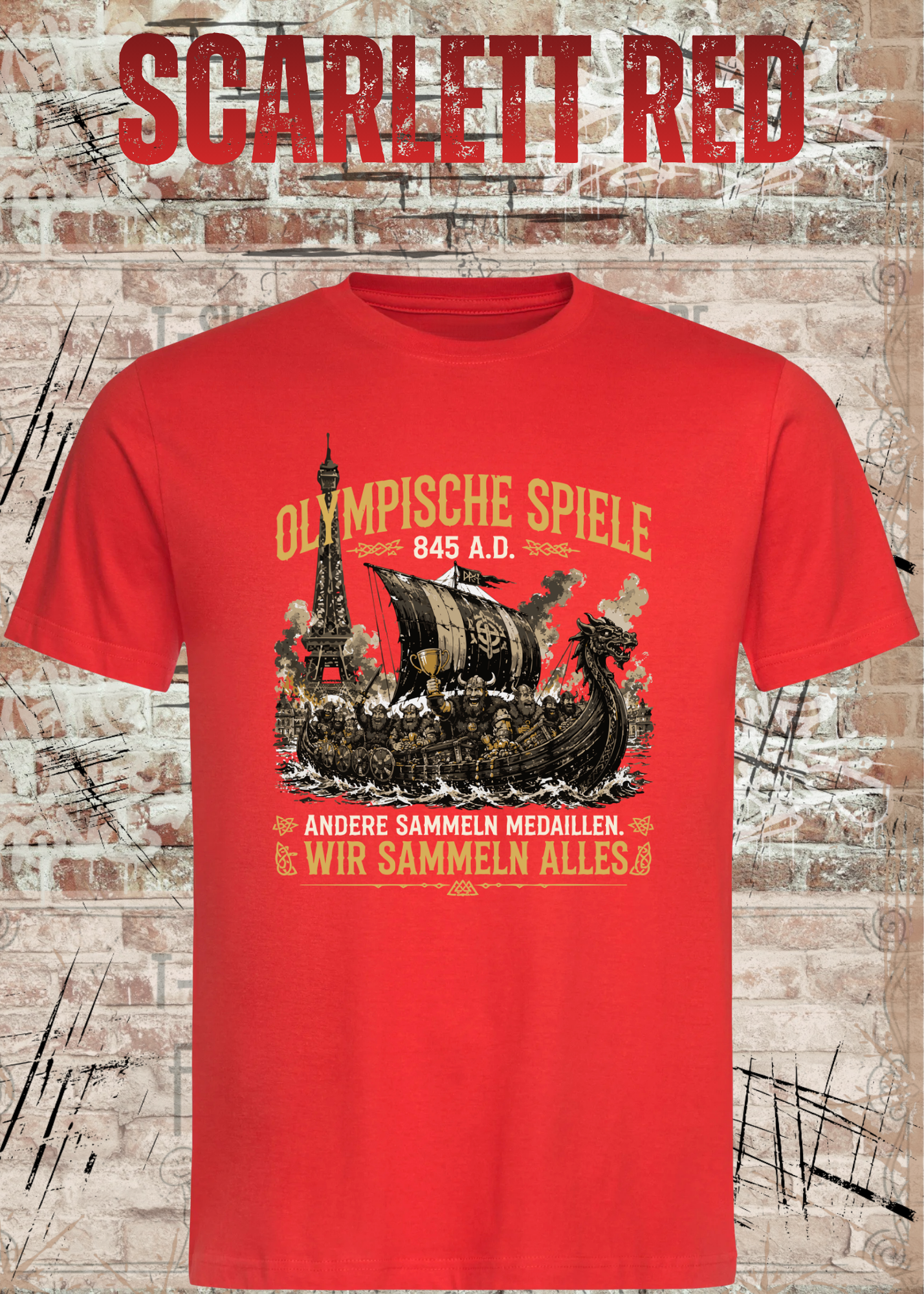 Olympische Spiele 845 A.D. Wikinger T-Shirt – Andere sammeln Medaillen wir sammeln alles Unisex