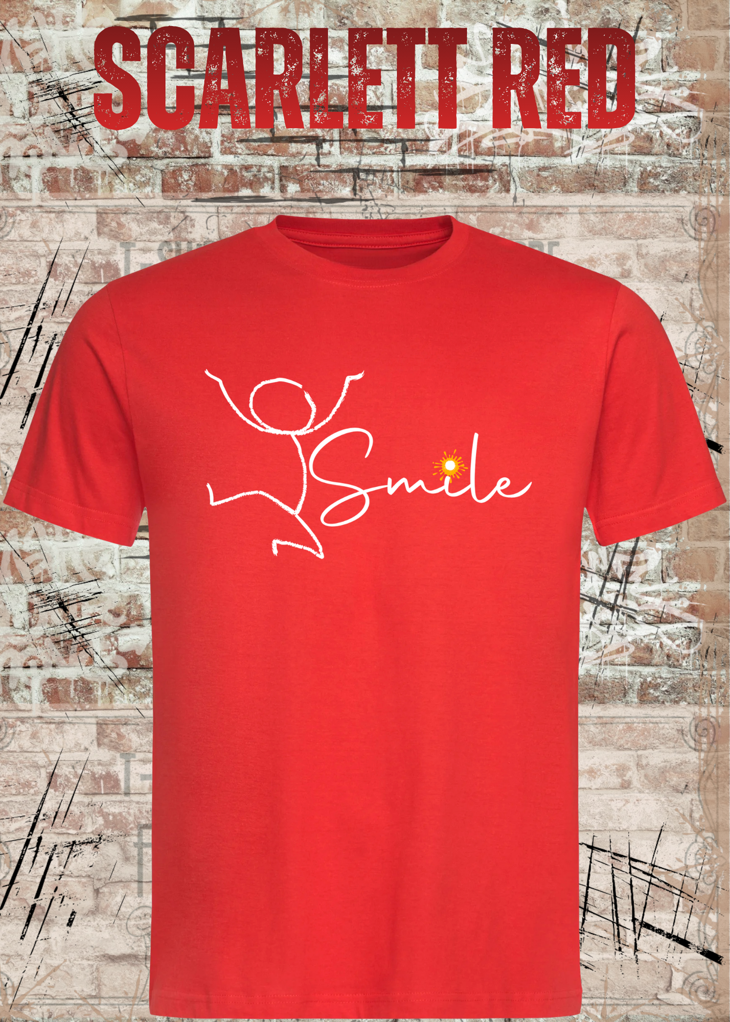 Smile Shirt – Minimalistisches Unisex T-Shirt mit Positive Vibes Design