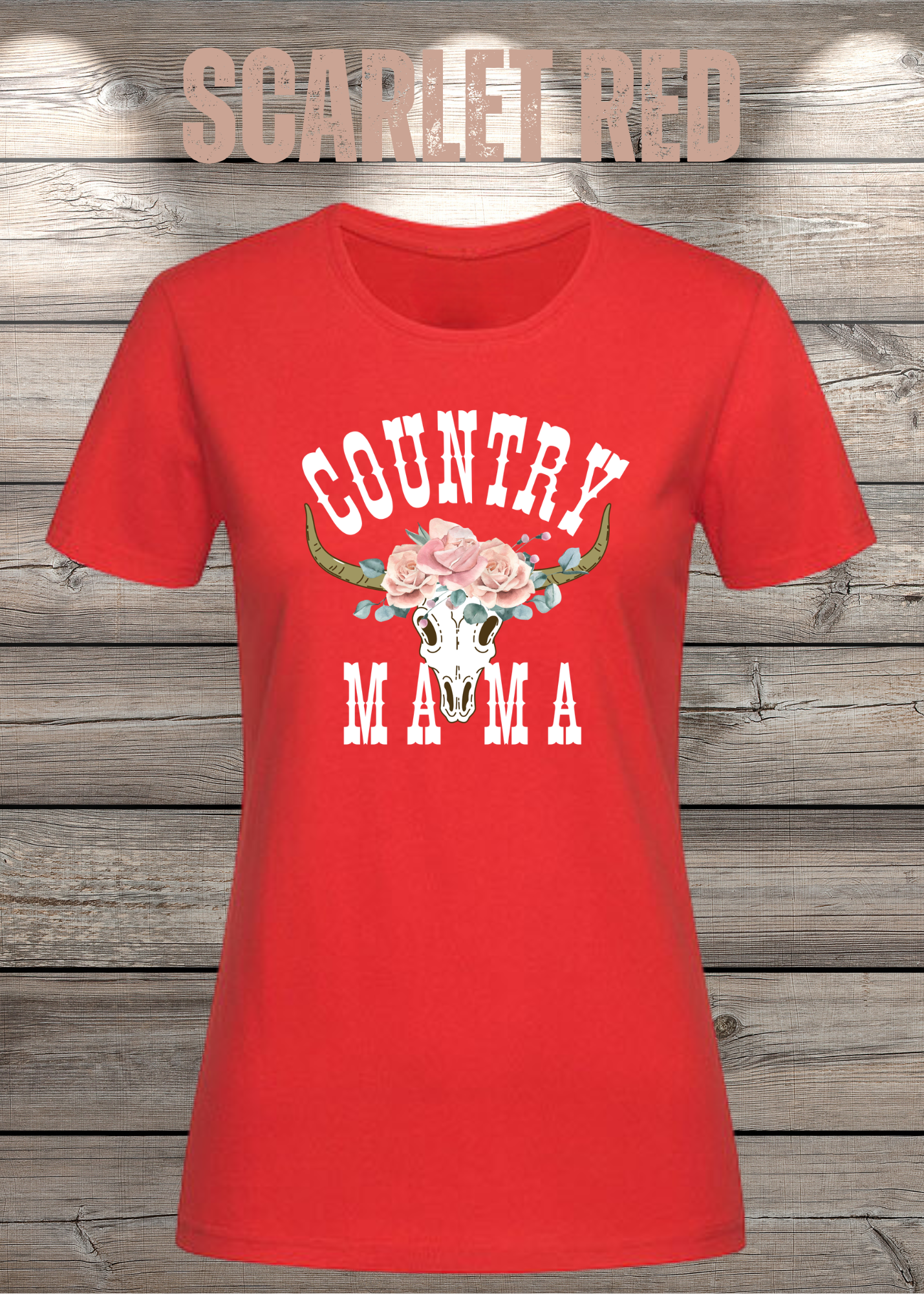 Country Mama T-Shirt - Freizeit Spruch Shirt für Damen