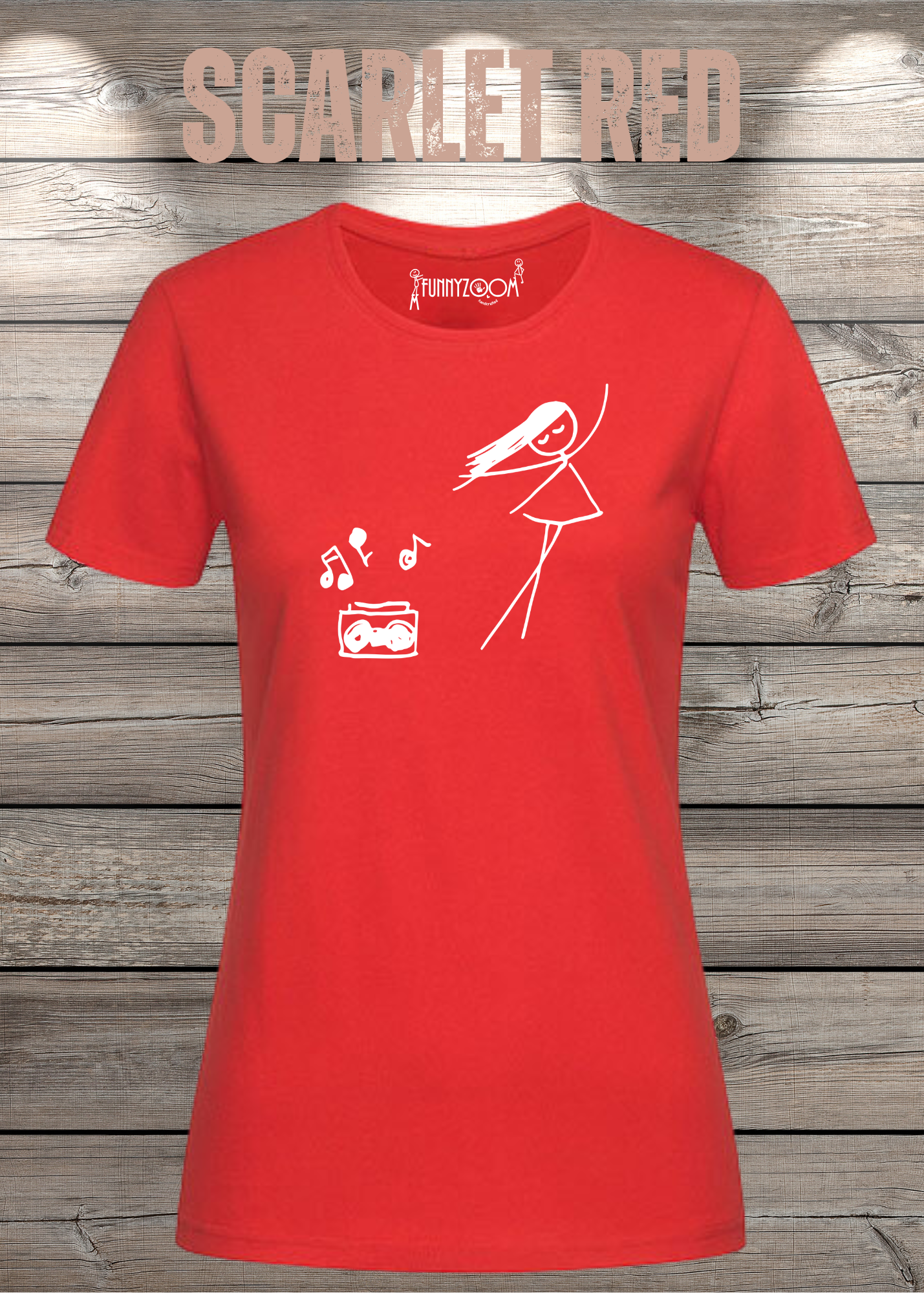 Damen T-Shirt Music for Life - T-Shirt Geschenkidee, lustiges T-Shirt, T-Shirt Musik, witziges T-Shirt, Freizeit T-Shirt Musik