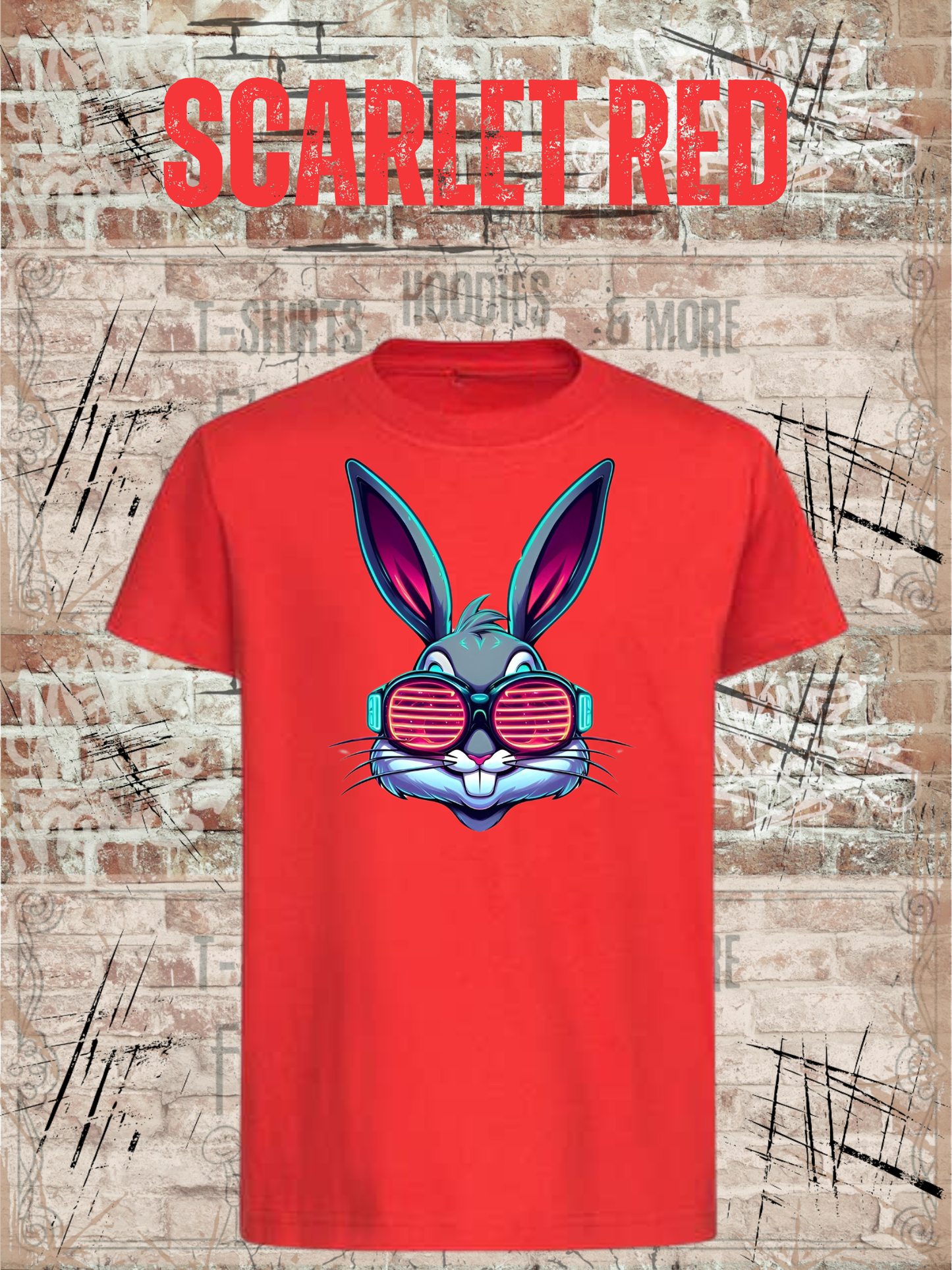 Cooles Bunny Kinder T-Shirt Witziges Kids T-Shirt Geschenkidee