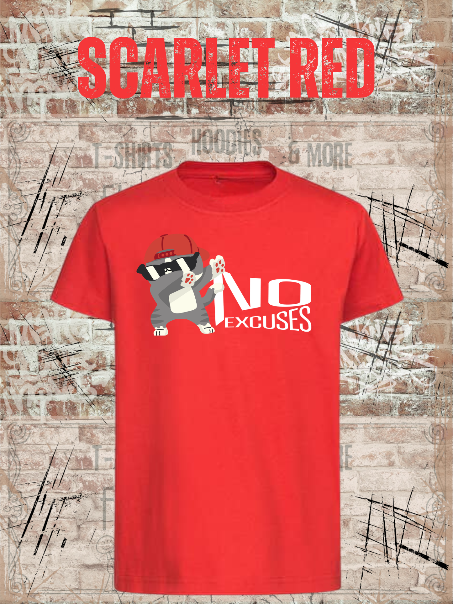 No Excuses Kinder T-Shirt – Keine Entschuldigung Lustiger Spruch Shirt Kids