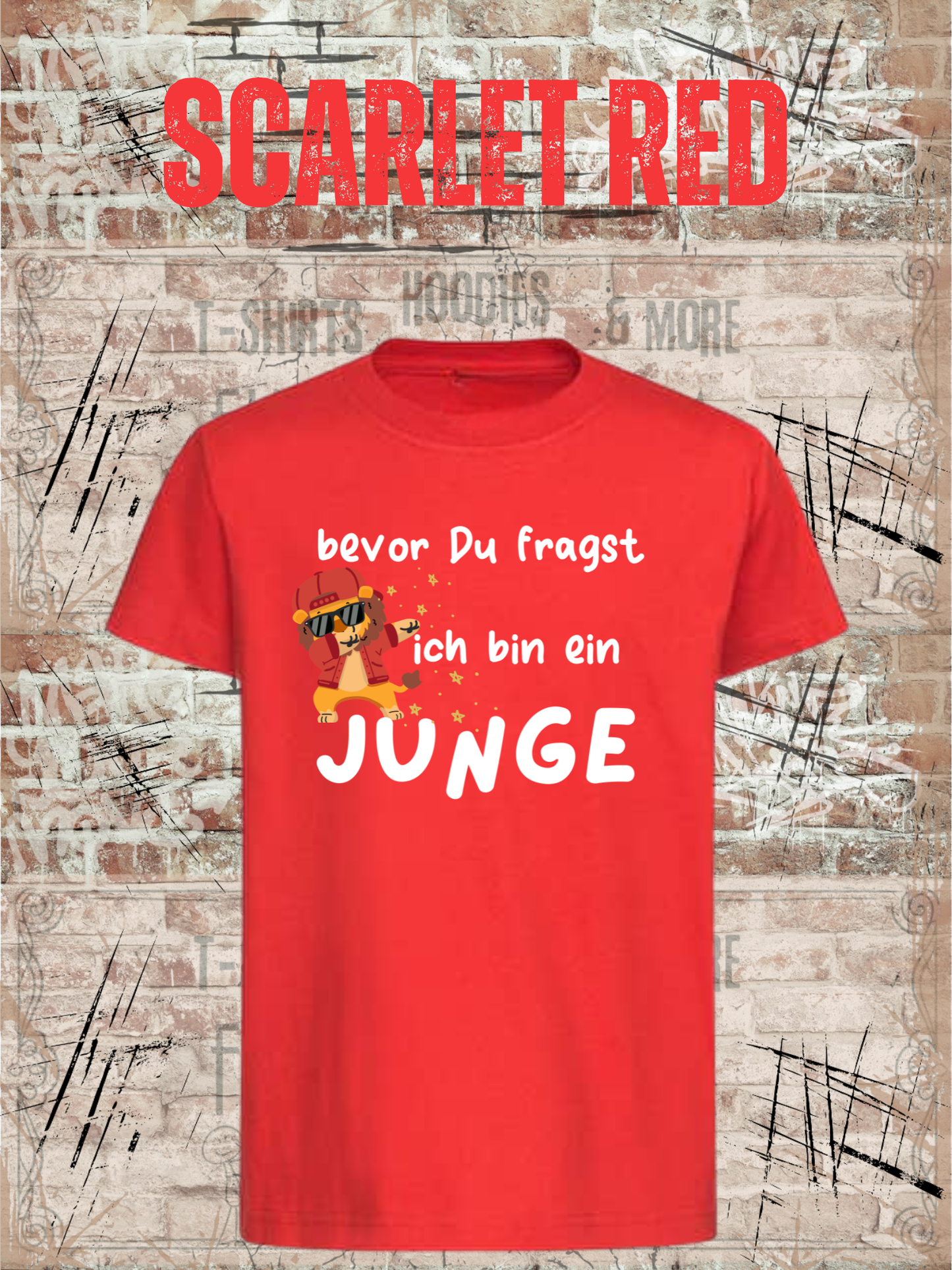 Kinder T-Shirt „Bevor Du fragst – ich bin ein Junge!“ | Lustiges Jungen Shirt