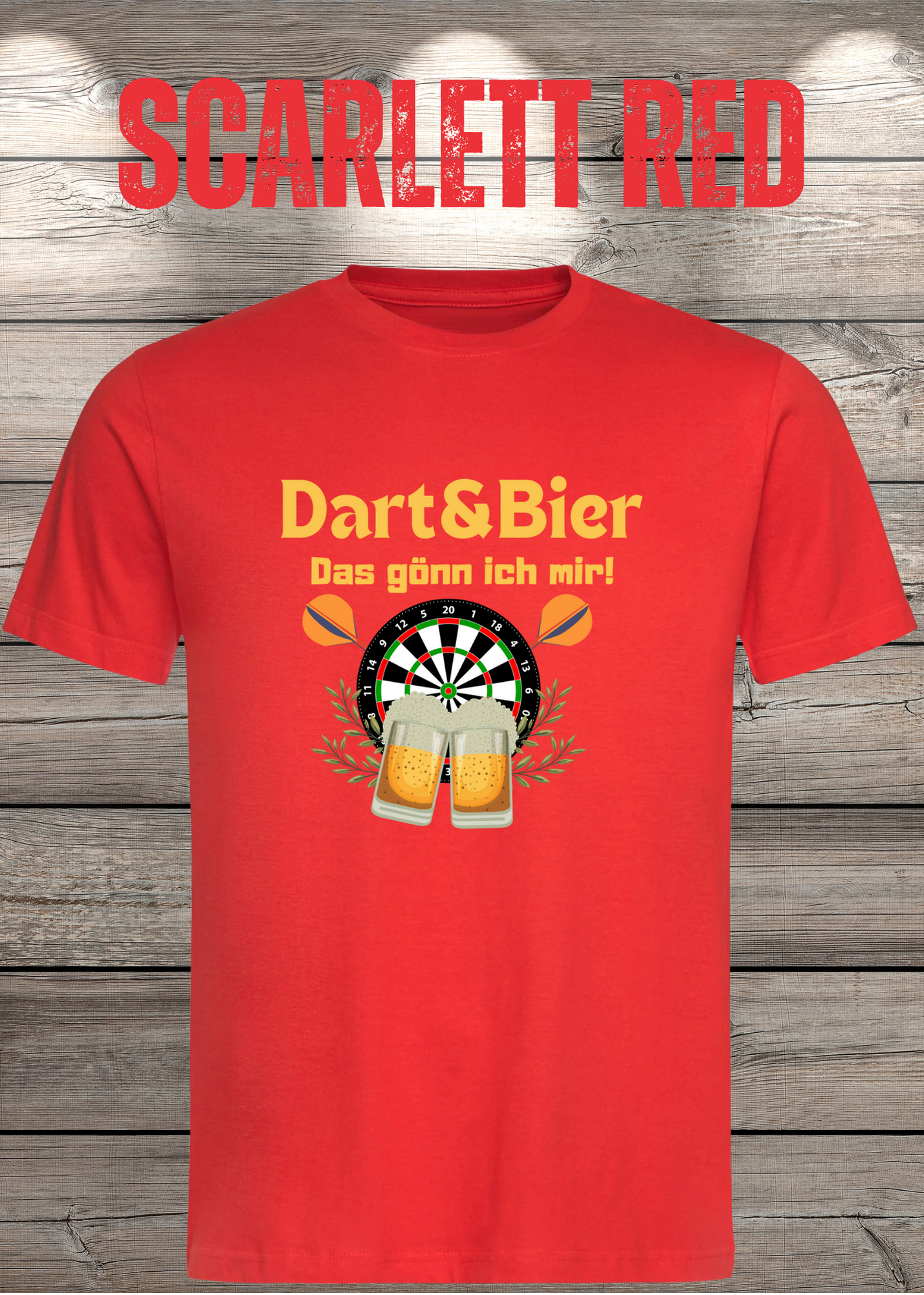 T-Shirt Dart & Bier das Gönn ich mir Witziges T-Shirt mit Spruch Geschenkidee Unisex