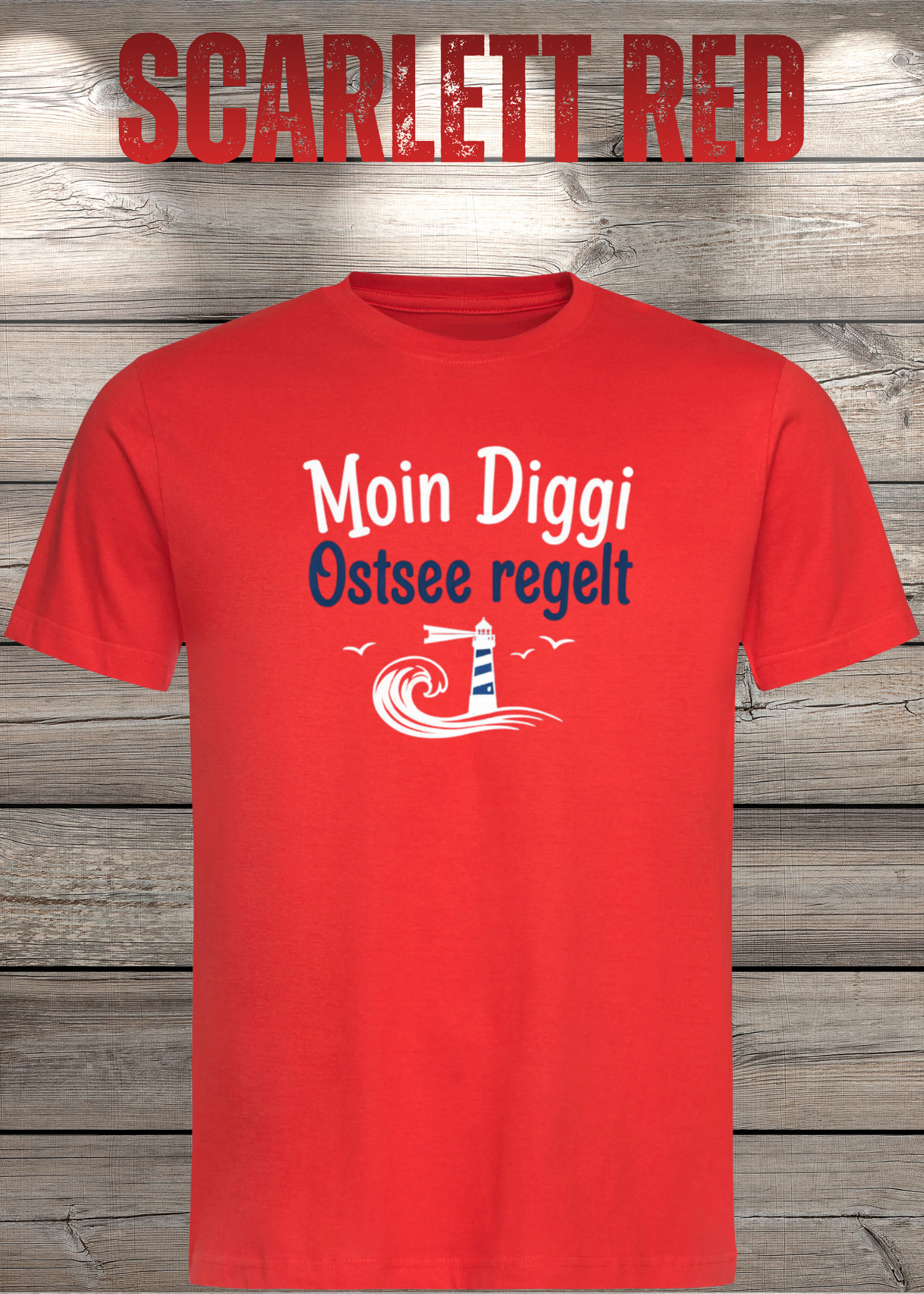 Unisex T-Shirt Moin Diggi Ostsee regelt