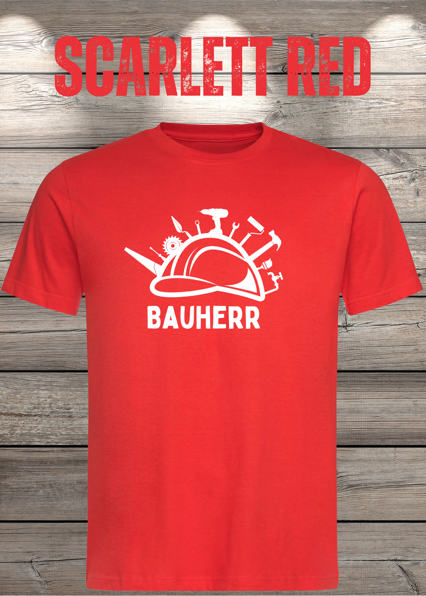 Herren T-Shirt Bauherr Geschenkidee für Hausbesitzer Witziges T-Shirt mit Spruch Lustiges Freizeit T-Shirt Haus bauen