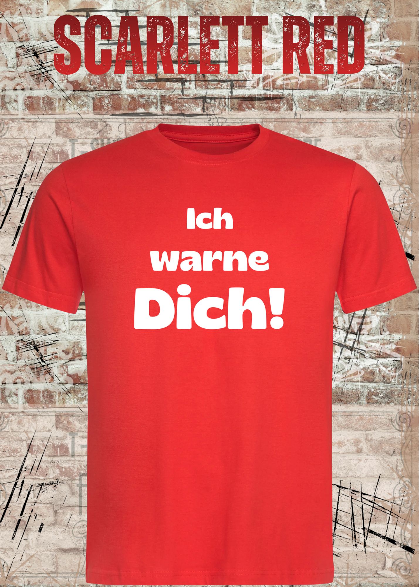 Ich warne Dich! Lustiges Spruch T-Shirt | Witziges Unisex Humor Shirt für Damen & Herren