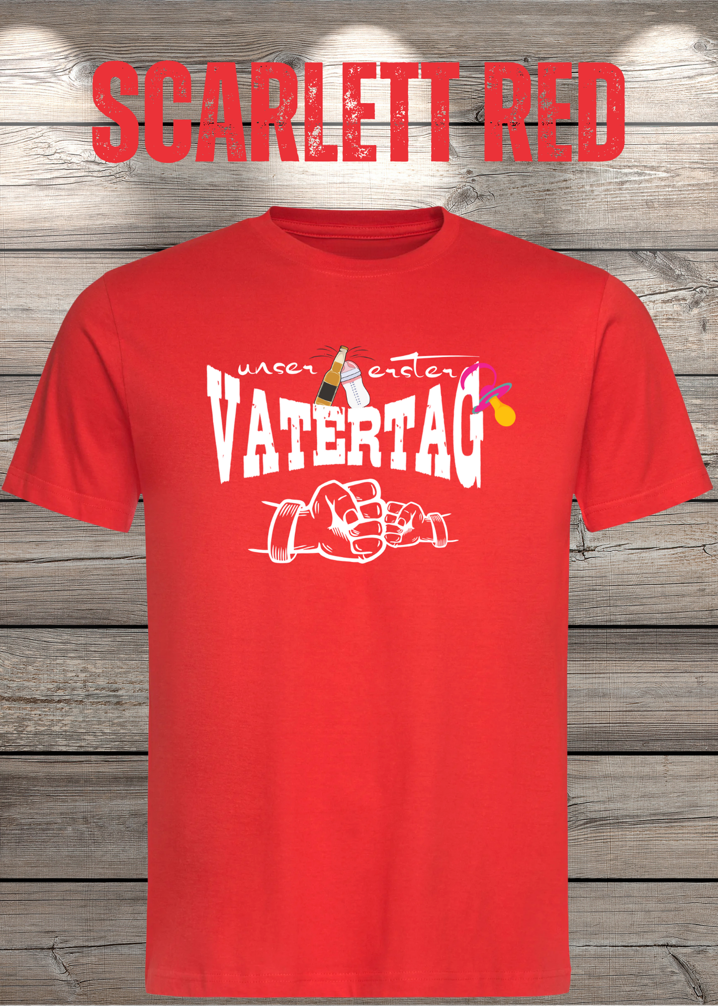 Herren T-Shirt für Papas mit Mädels Unser erster Vatertag Partnerschirt Vater Tochter T-Shirt Geschenkidee Witziges Papa T-Shirt