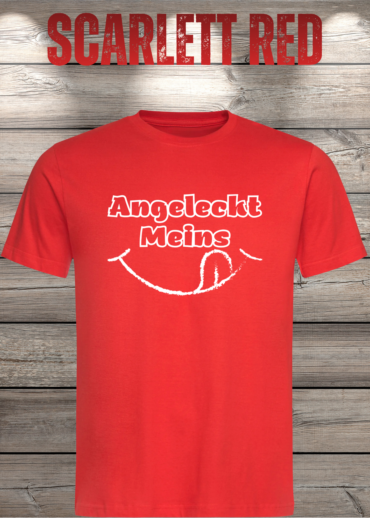 T-Shirt Angeleckt Meins - Lustige Sprüche Geschenkidee - Geburtstag Freizeit Unisex viele Farben
