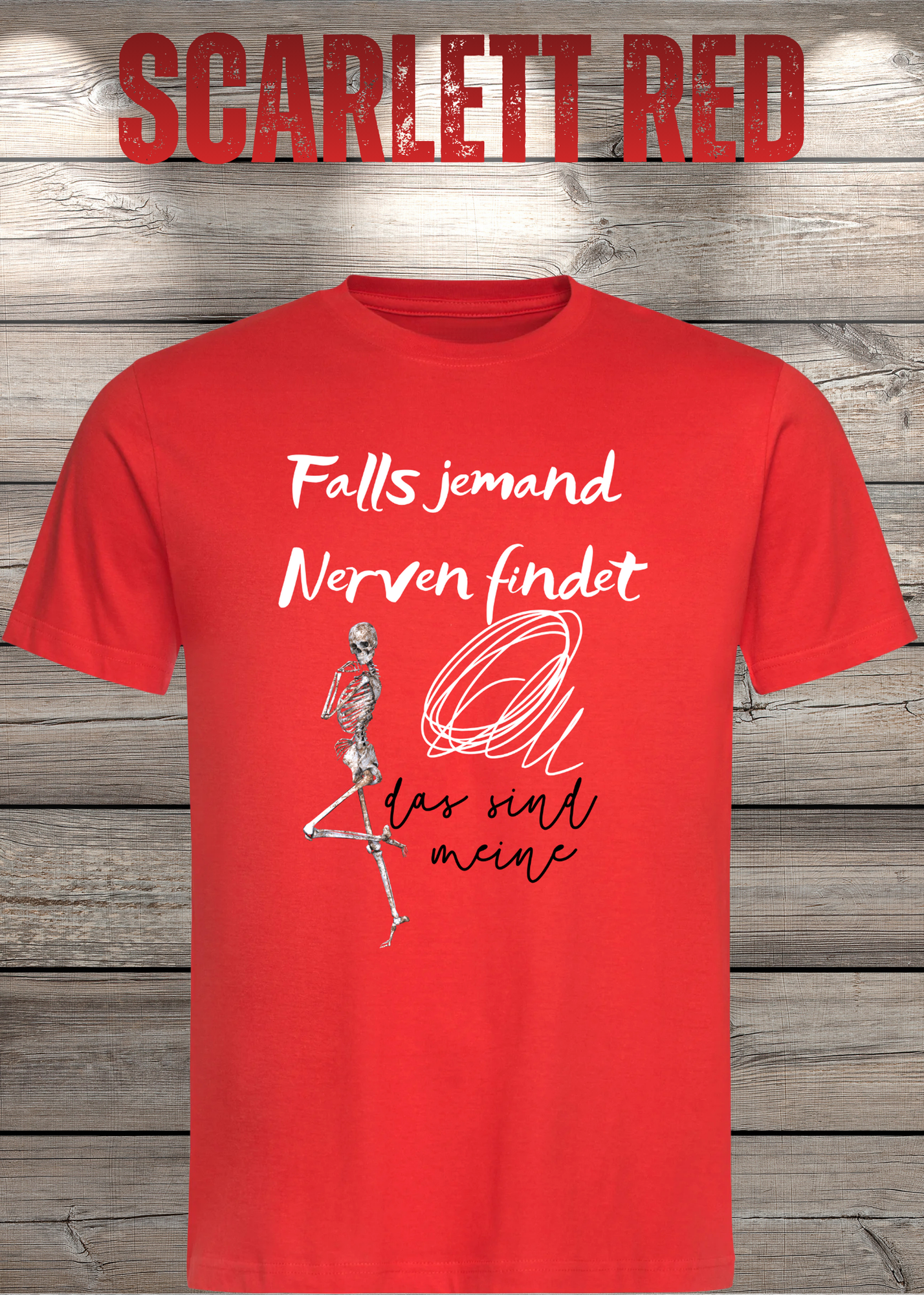 T-Shirt 'Falls jemand Nerven findet das sind meine' - Witziges Geschenk Unisex