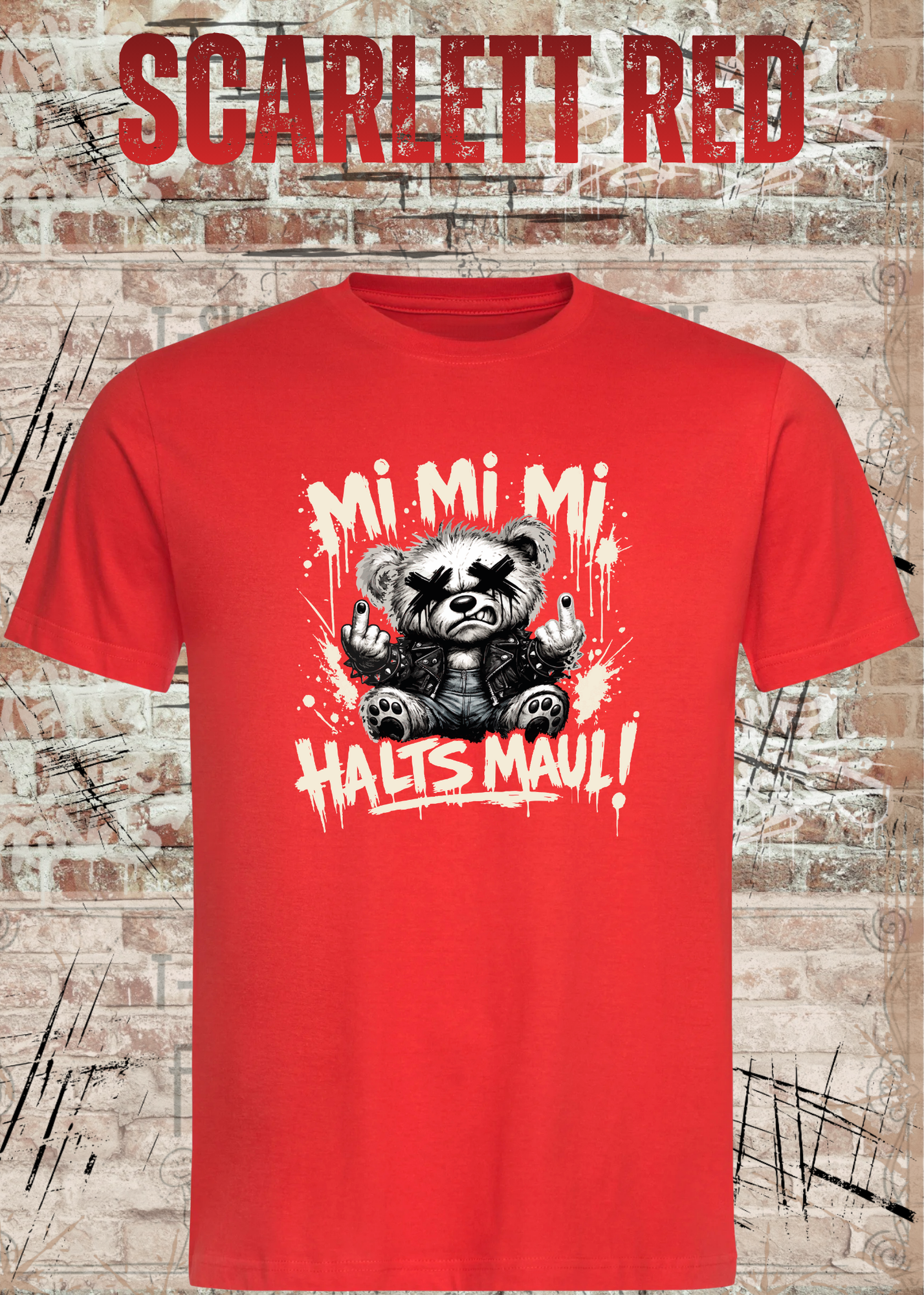 Mi Mi Mi Halt’s Maul T-Shirt – Frecher Teddy Spruch Unisex