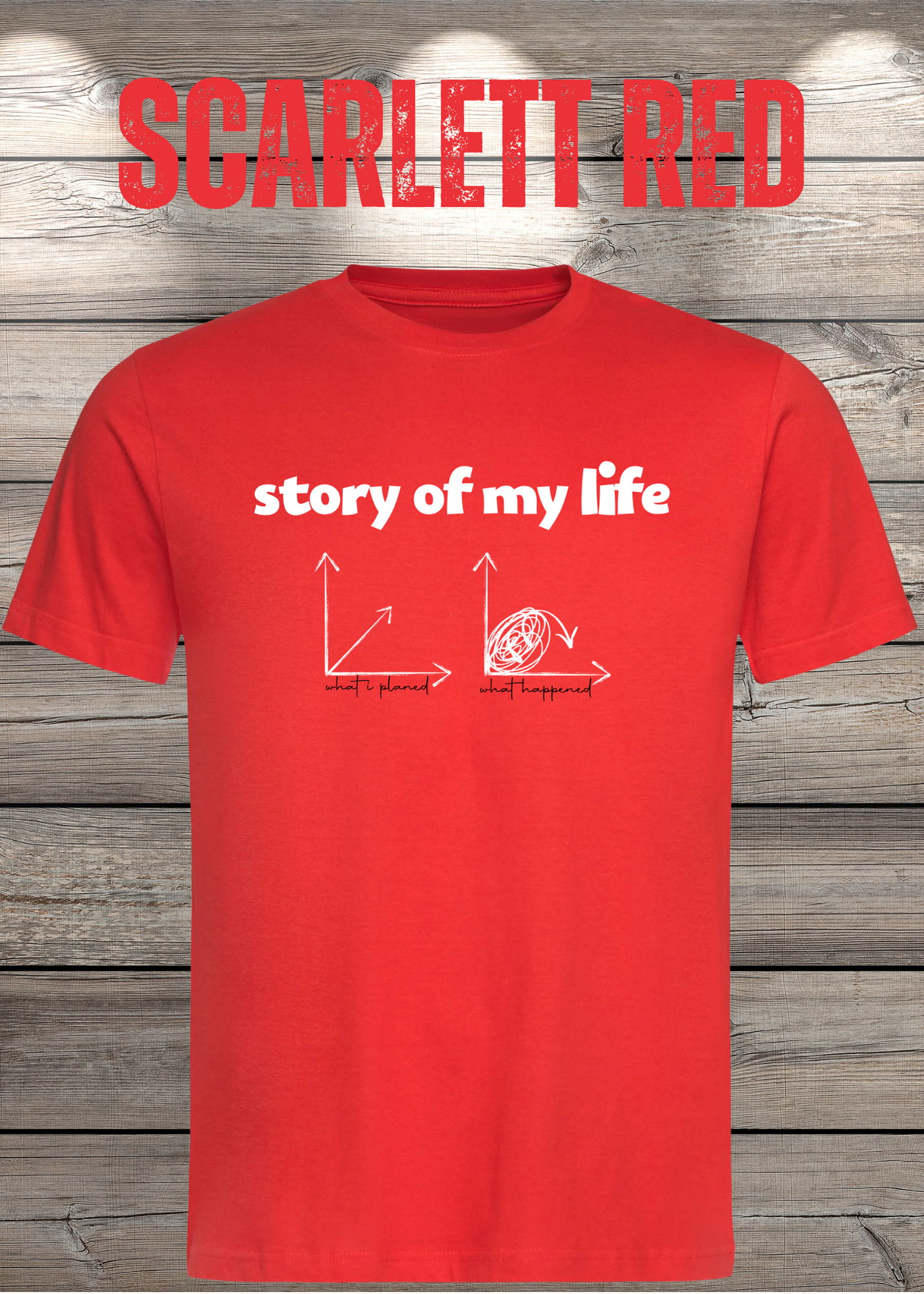 T-Shirt Story of my life Witziges T-Shirt mit Diagramm Geschenkidee Unisex