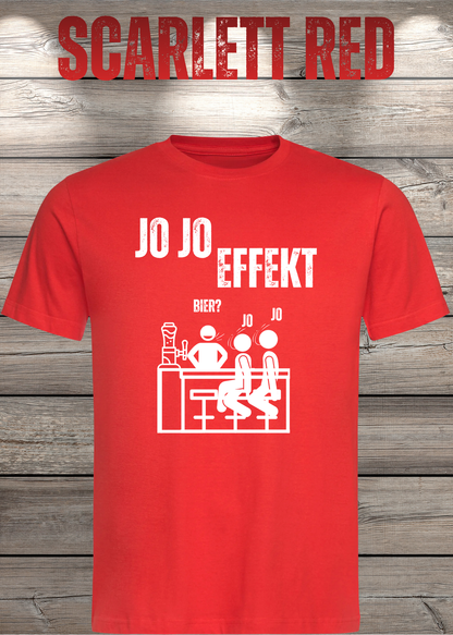 Jo Jo Effekt T-Shirt in Scarlet Red.