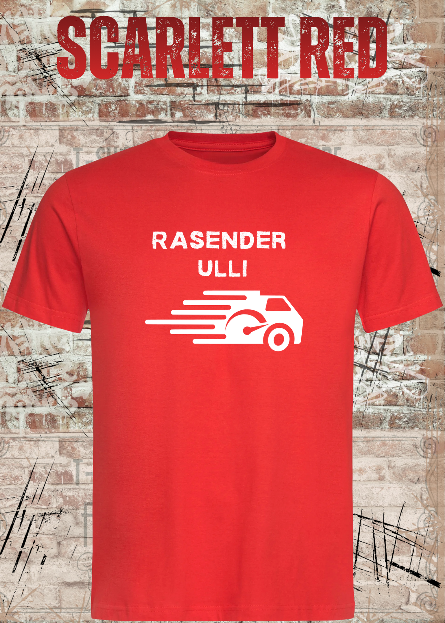 Paketfahrer T-Shirt mit Wunschname – Rasender Wunschname | Lustiges Geschenk für Zusteller