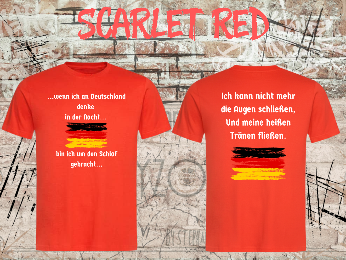 Heinrich Heine T-Shirt „Wenn ich an Deutschland denke“ – Literatur Shirt Unisex