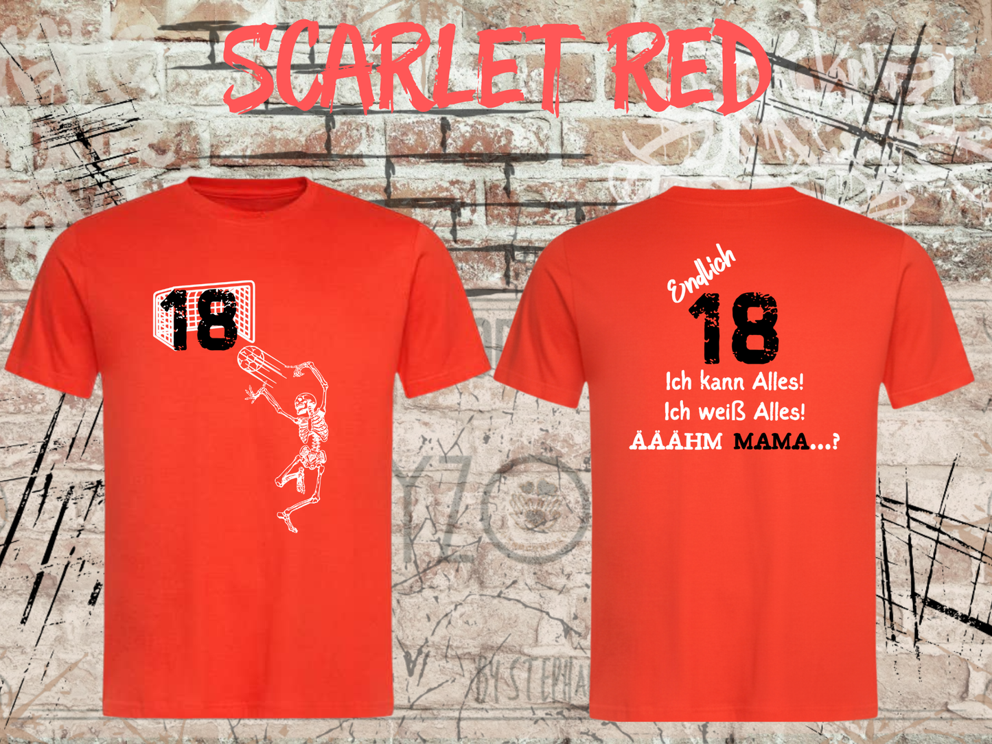 T-Shirt Endlich 18 - Ich kann alles, ich weiß alles, Ähh Mama! Lustiges Geschenk
