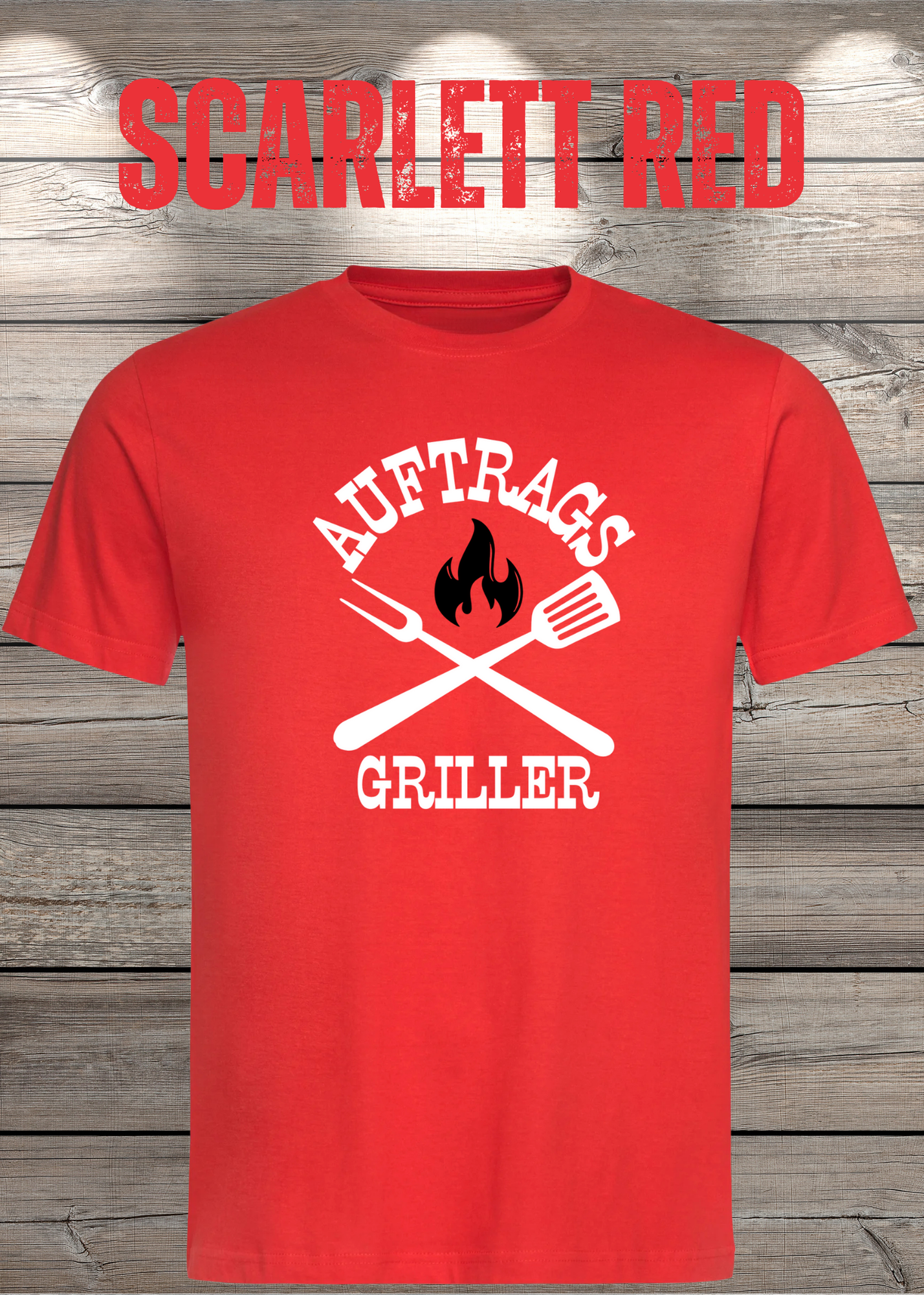 T-Shirt Auftrags-Griller Geschenkidee für Grillmeister Witziges T-Shirt mit Spruch Lustiges Unisex T-Shirt BBQ