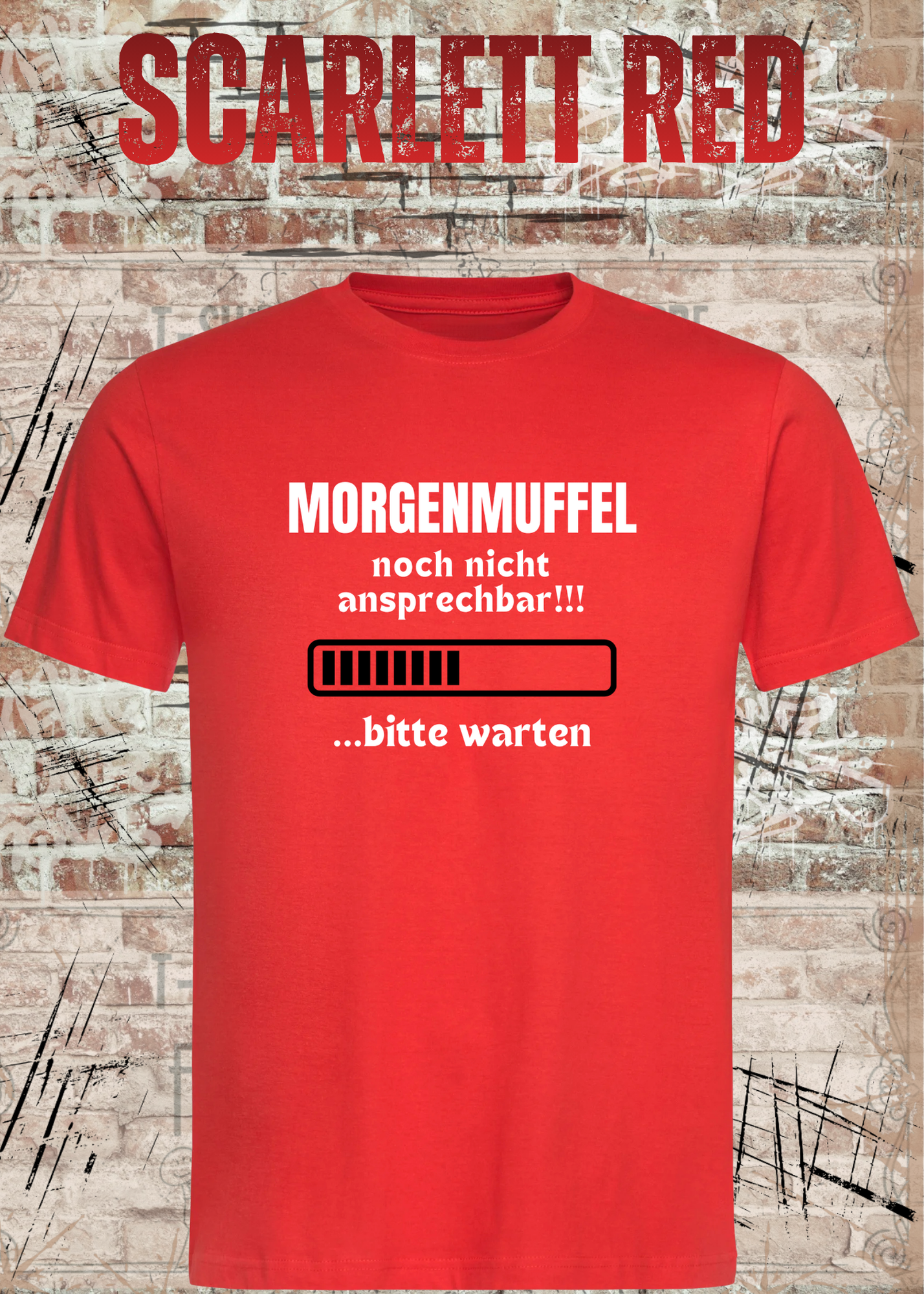 Morgenmuffel T-Shirt „Noch nicht ansprechbar! Bitte warten…“ – Lustiges Kaffee Geschenk Unisex