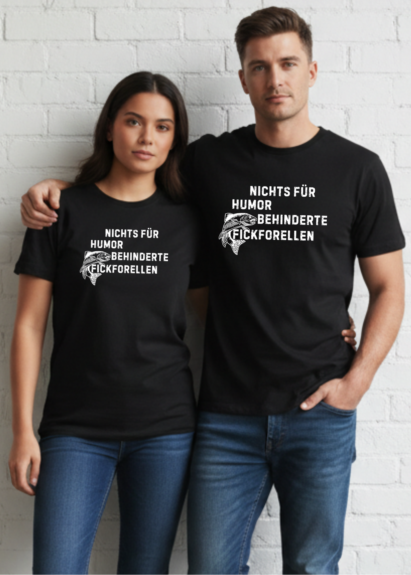 Nichts für humorbehinderte Fickforellen T-Shirt - Witziges Statement Shirt - Lustiges Geschenk Unisex