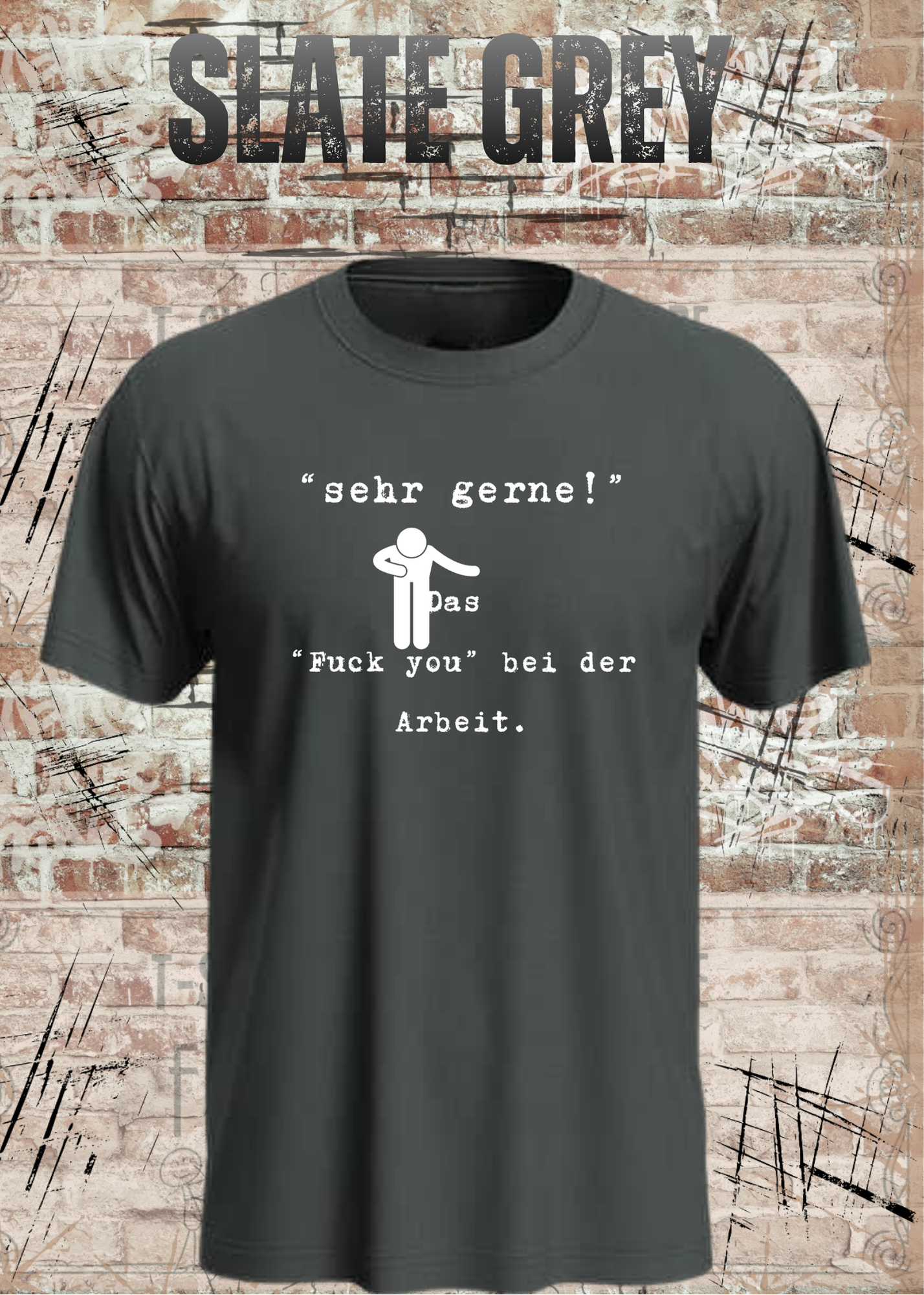 Sehr gerne! Das Fuck you bei der Arbeit! Das höfliche Büro-Statement | Lustiges Arbeit Humor T-Shirt Unisex