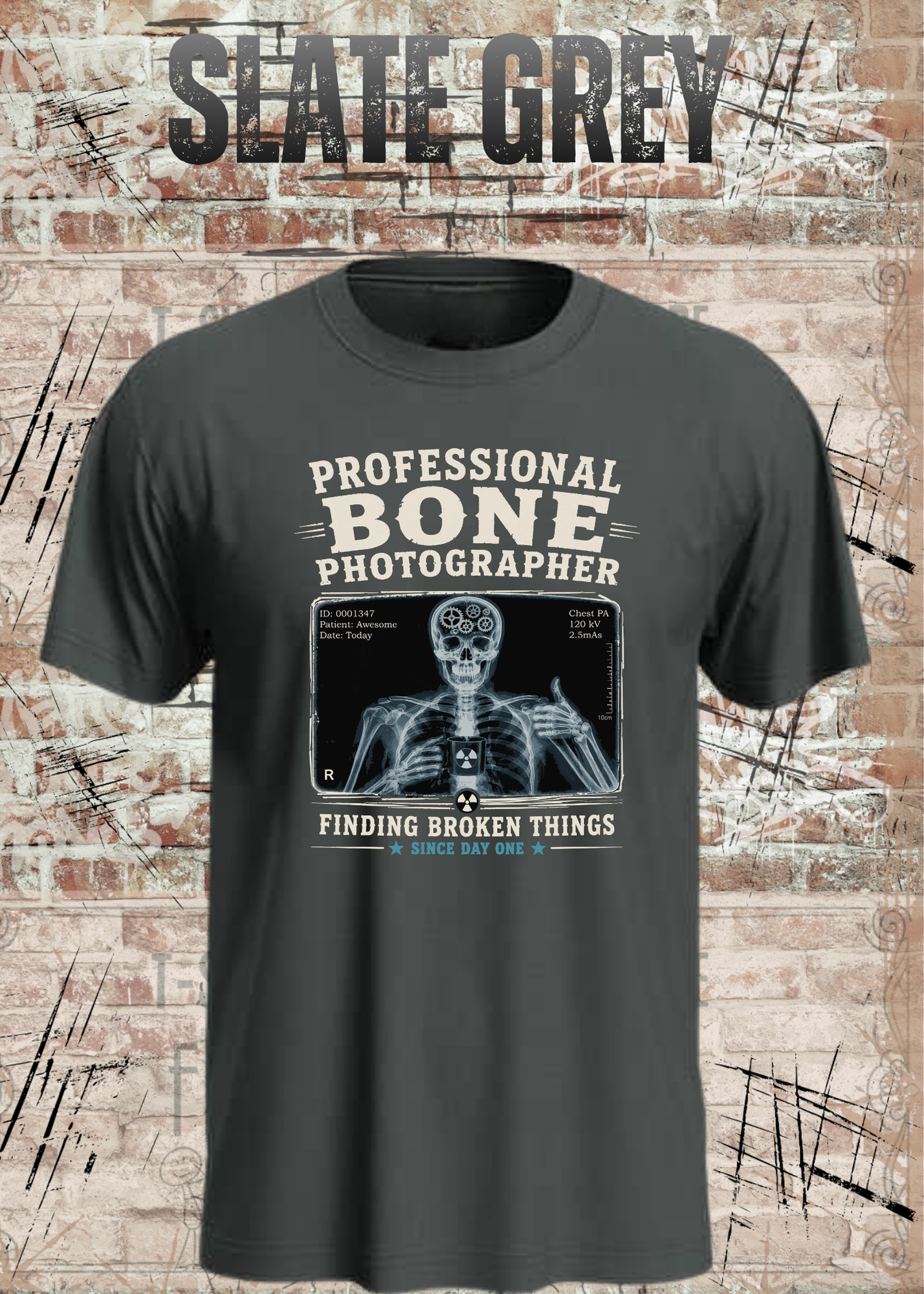 Professional Bone Photographer T-Shirt – Lustiges Radiologie Shirt für Röntgen & Krankenhaus