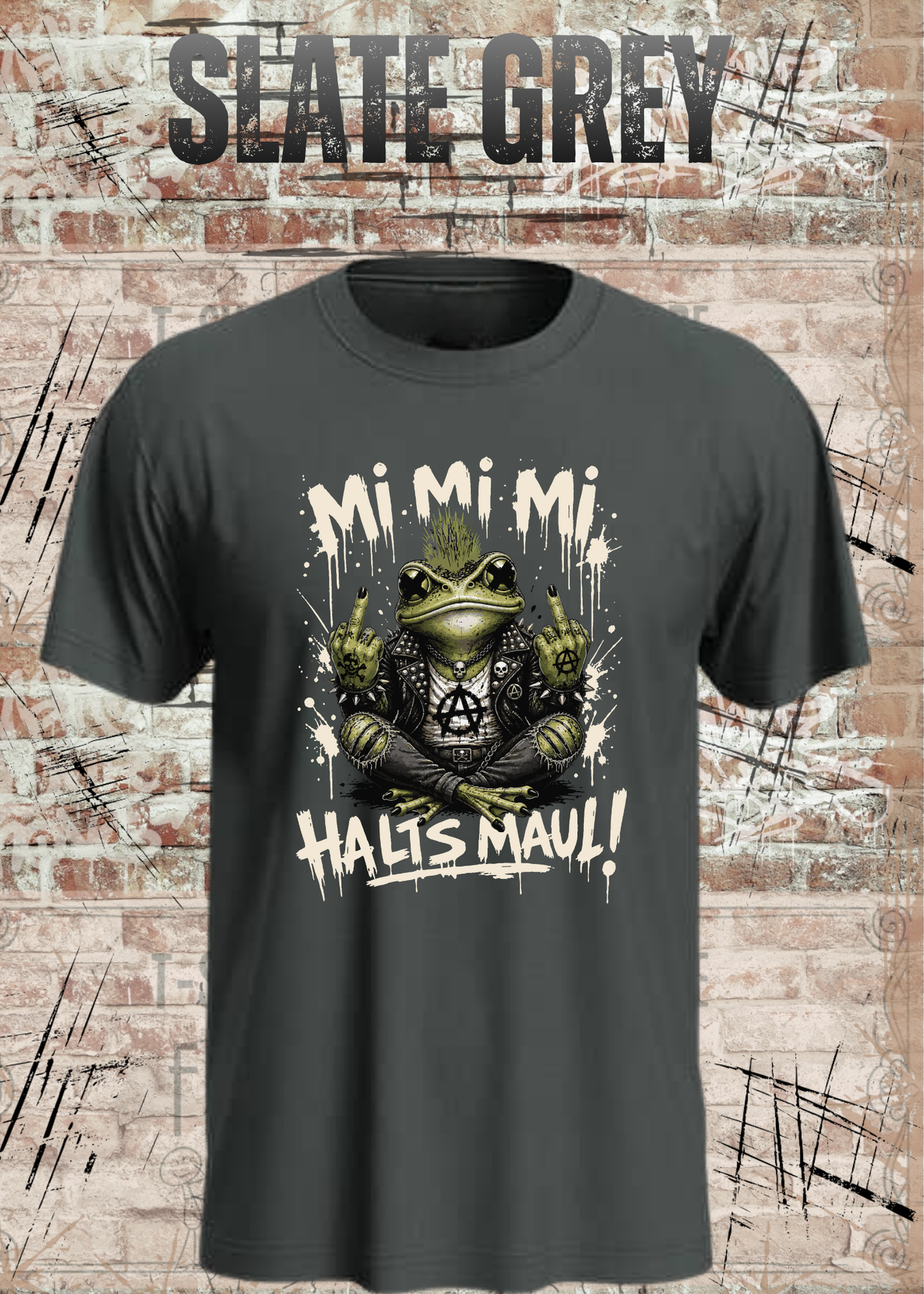 Motz-Frosch Fridolin T-Shirt – Mi Mi Mi Halt’s Maul Punk Shirt