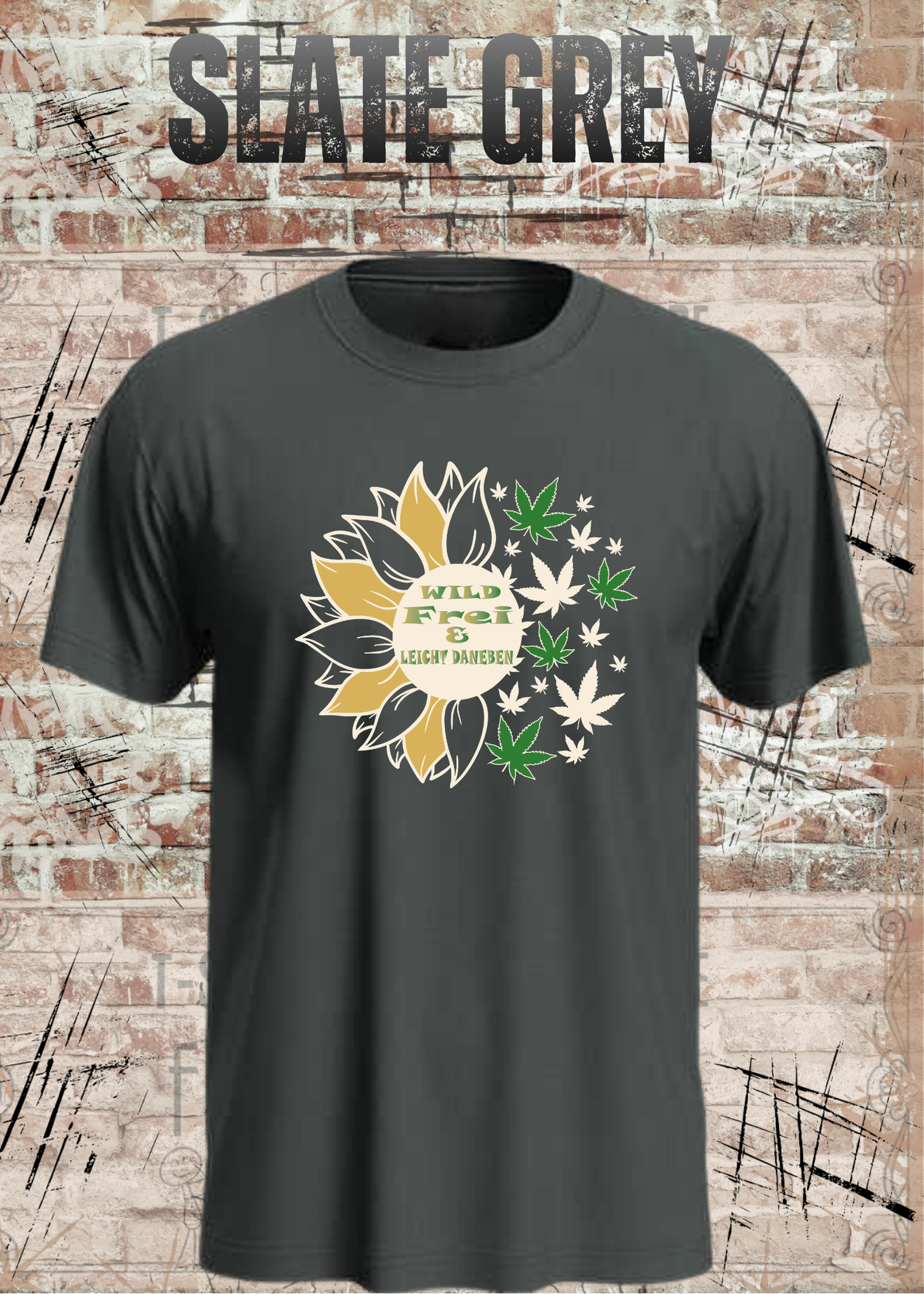 Wild Frei & Leicht Daneben Sonnenblumen Unisex T-Shirt