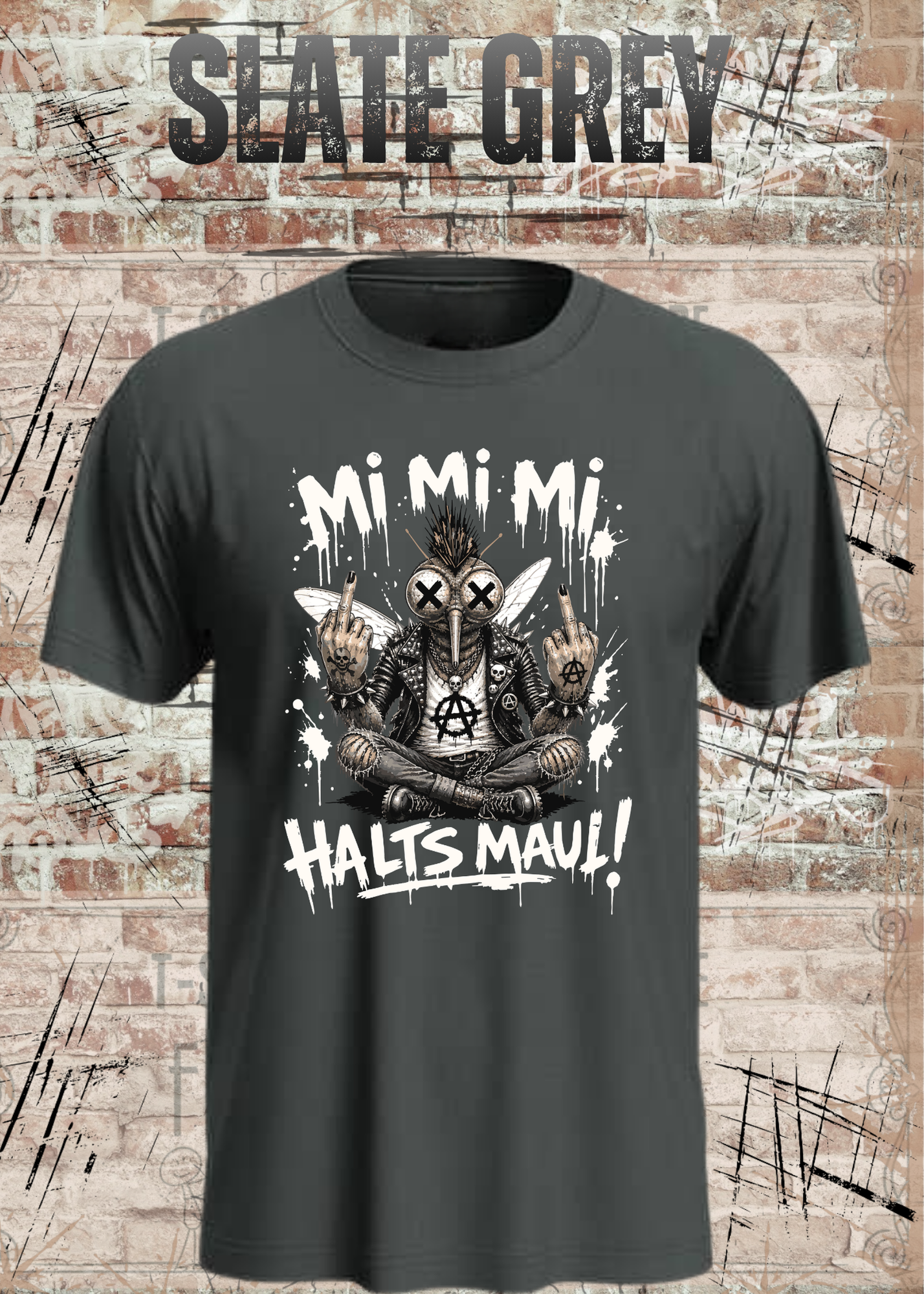 Stech-Mücke Manni T-Shirt – Mi Mi Mi Halt’s Maul Punk Shirt