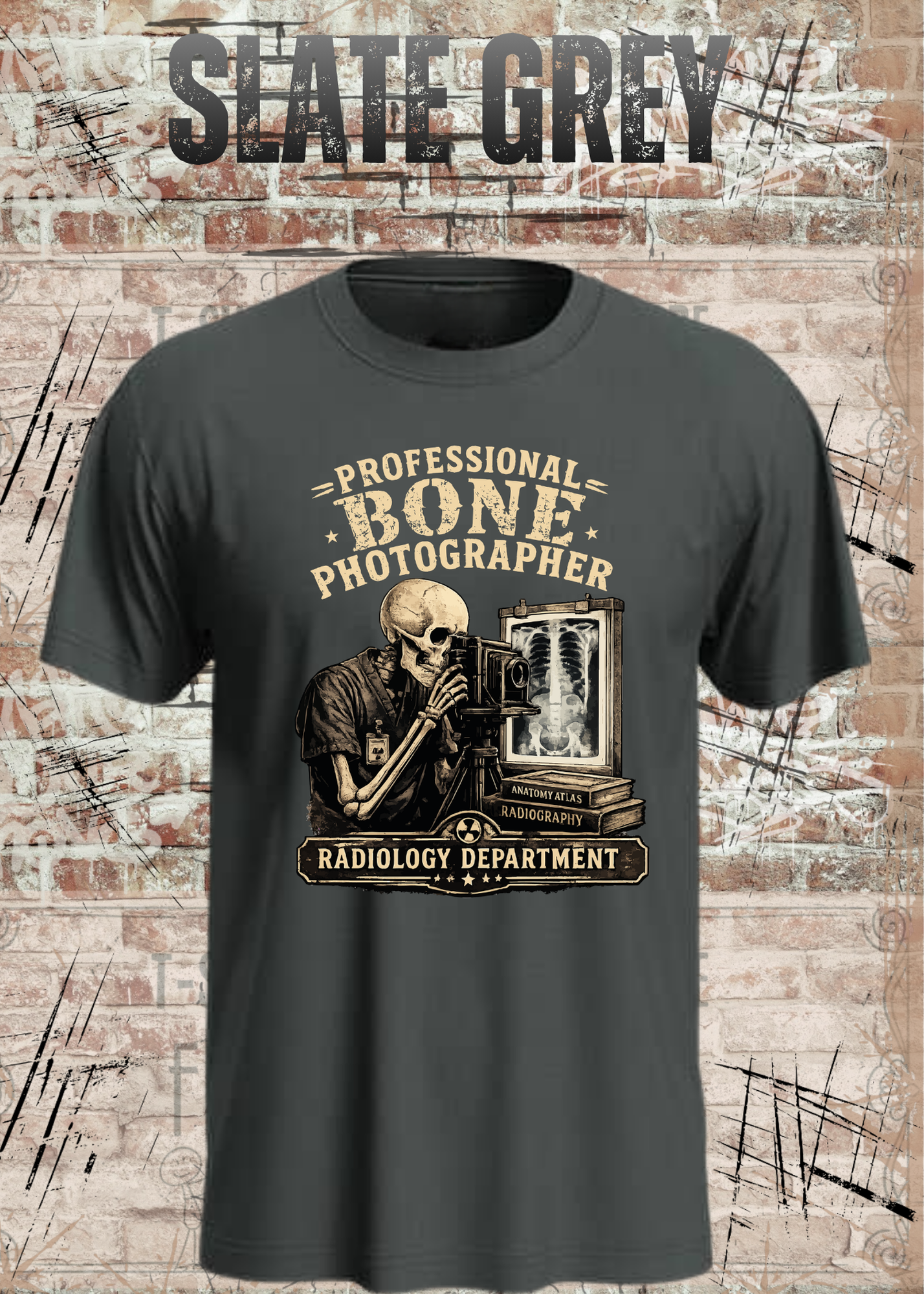 Professional Bone Photographer T-Shirt – Radiology Department Shirt für Röntgen & Klinik