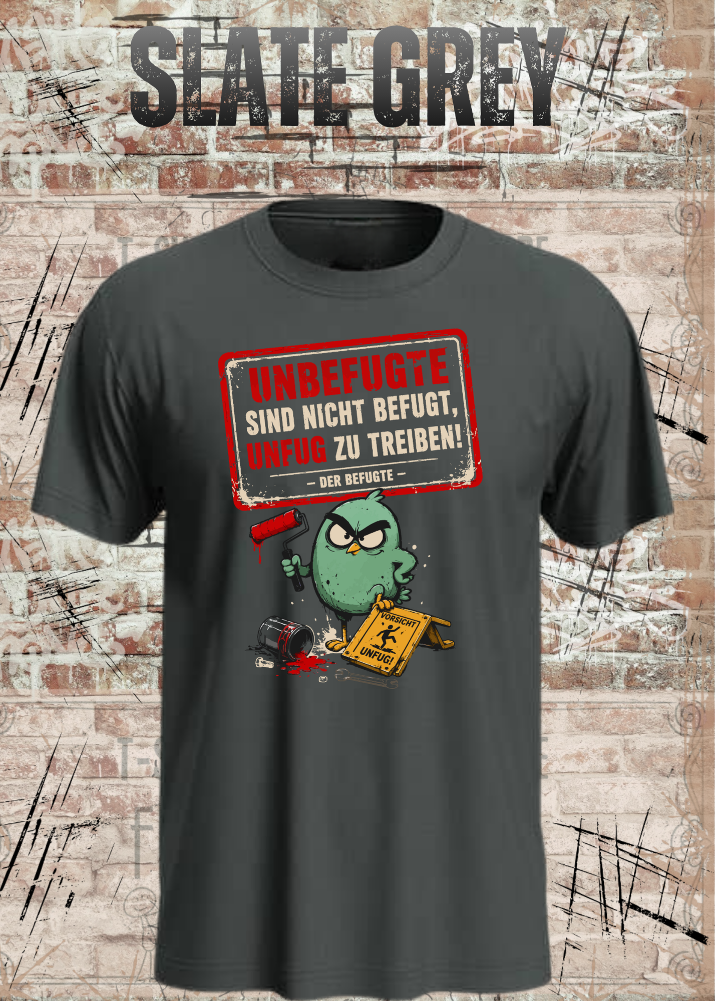 Unbefugte T-Shirt „Unfug zu treiben“ – Lustiges Shirt