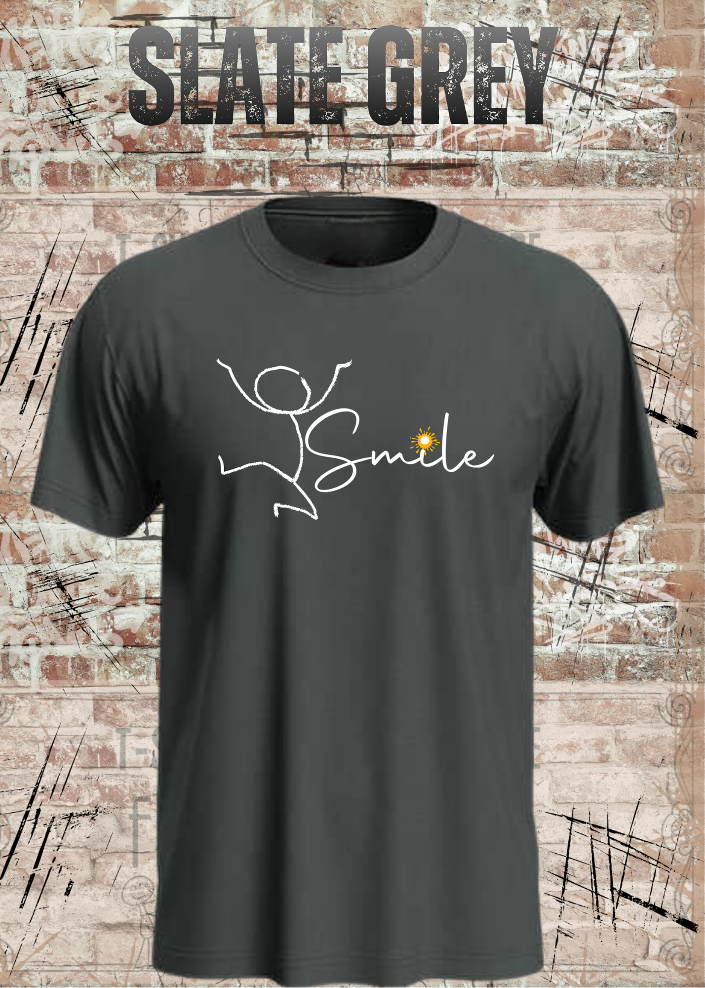 Smile Shirt – Minimalistisches Unisex T-Shirt mit Positive Vibes Design