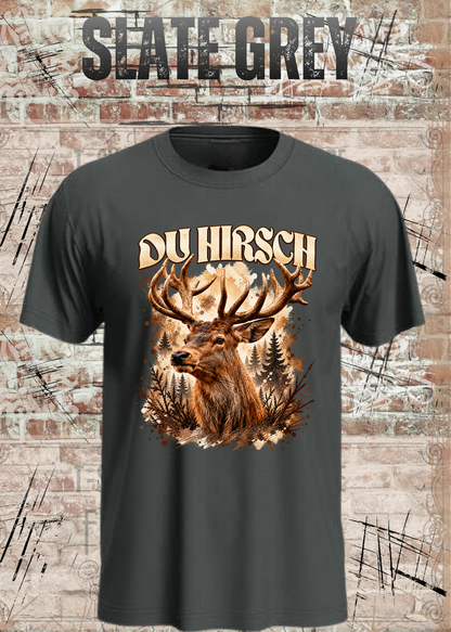 Du Hirsch T-Shirt – Lustiges Hirsch Shirt | Unisex Natur & Jäger Geschenk