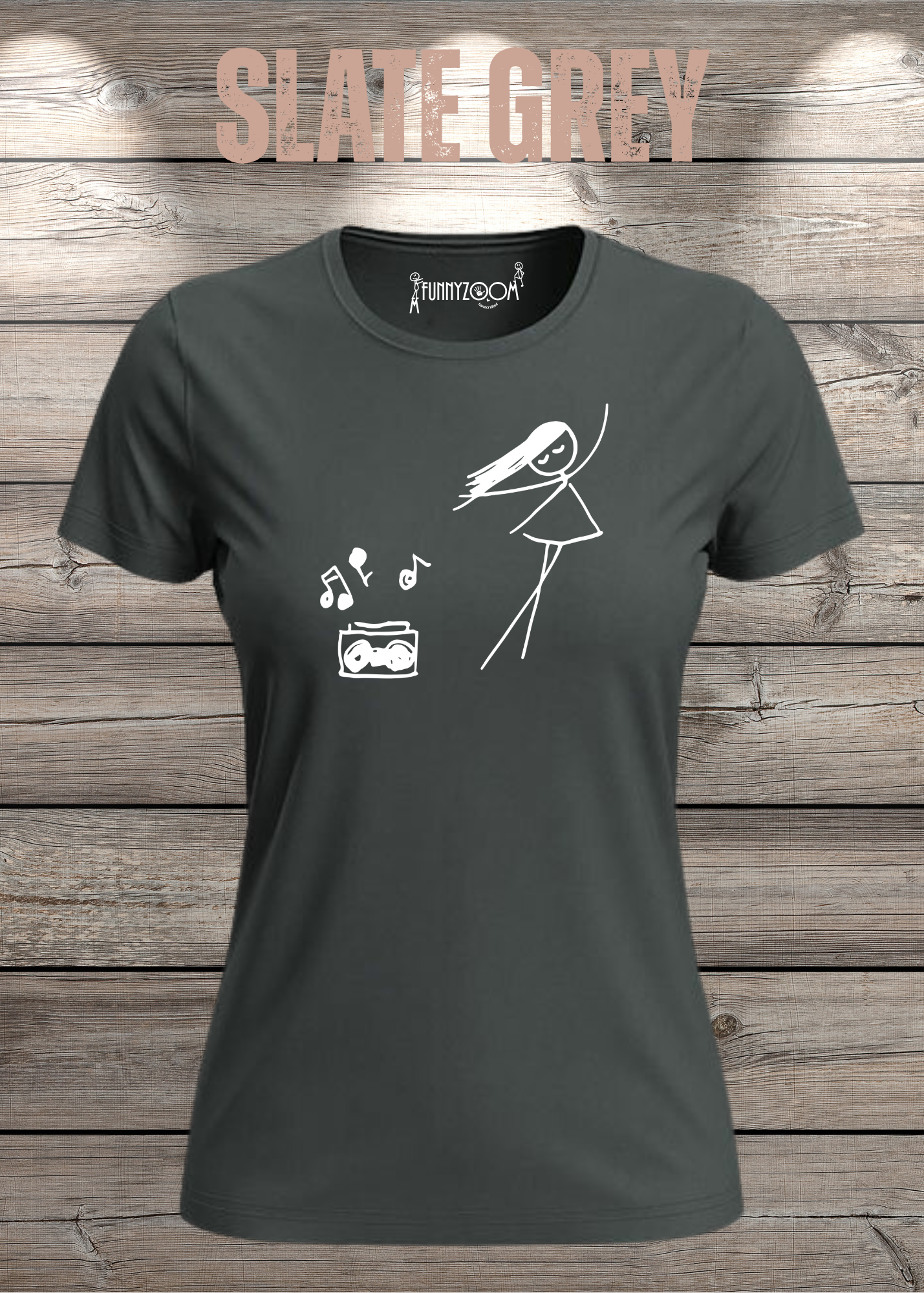 Damen T-Shirt Music for Life - T-Shirt Geschenkidee, lustiges T-Shirt, T-Shirt Musik, witziges T-Shirt, Freizeit T-Shirt Musik