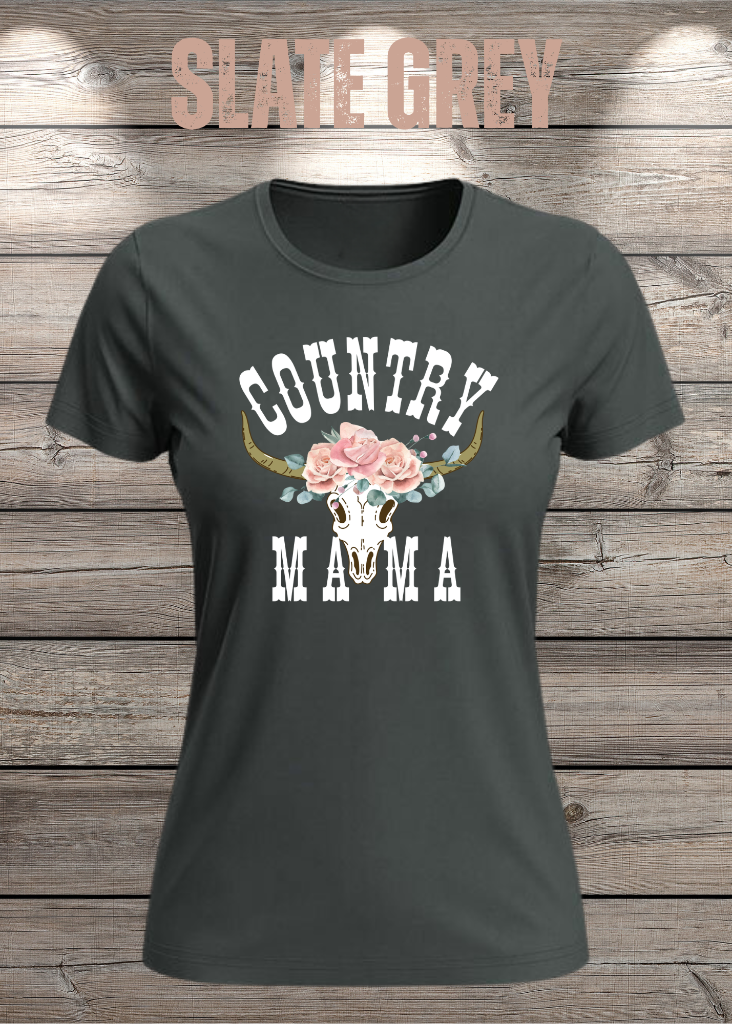 Country Mama T-Shirt - Freizeit Spruch Shirt für Damen