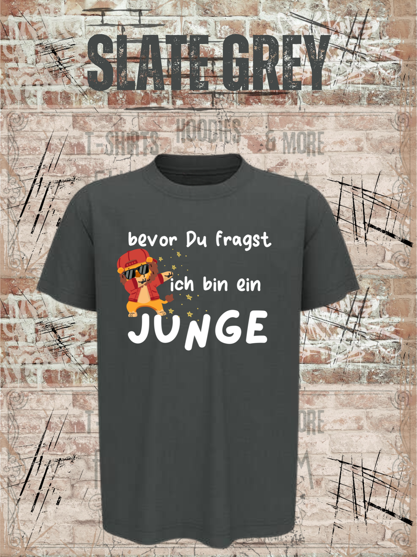 Kinder T-Shirt „Bevor Du fragst – ich bin ein Junge!“ | Lustiges Jungen Shirt