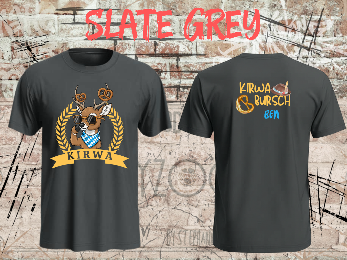 Jungen T-Shirt Kirwa Bursch Bayerisches Volksfest Shirt – Personalisierbar mit Vornamen