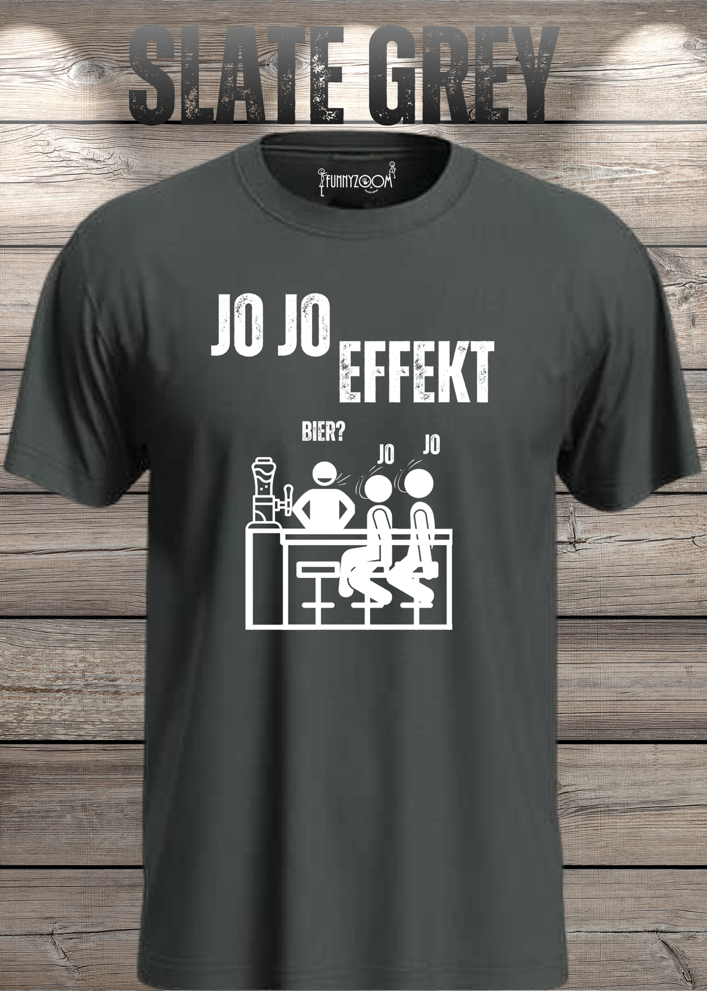 JO JO Effekt T-Shirt – Lustiges Biertrinker Shirt für Männer – Perfektes Geschenk
