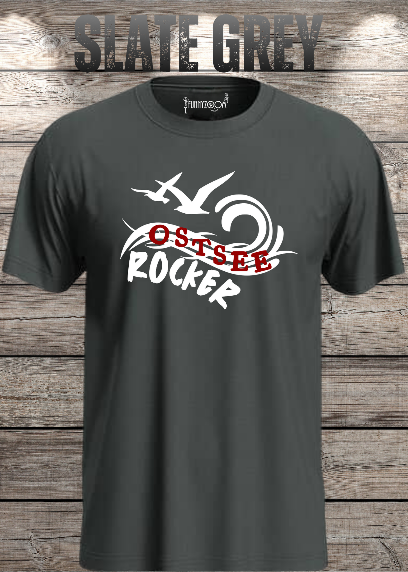 T-Shirt 'Ostsee Rocker' - Norddeutschland Geschenk Unisex Küsten-Style