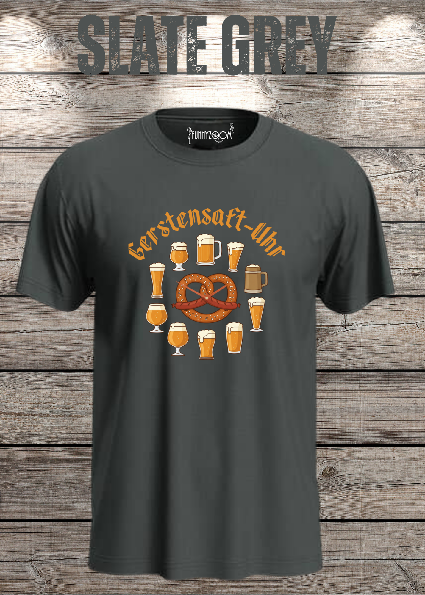 T-Shirt Gerstensaft Uhr Bieruhr Geschenkidee T-Shirt Freizeit T-Shirt Unisex in vielen Farben und Größen