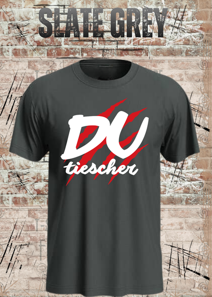 Du Tiescher – Freches Dialekt T-Shirt | Rockiges Statement Shirt | FunnyZoom