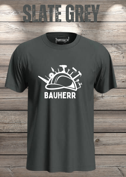Bauherr T-Shirt Herren in Slate Grey.