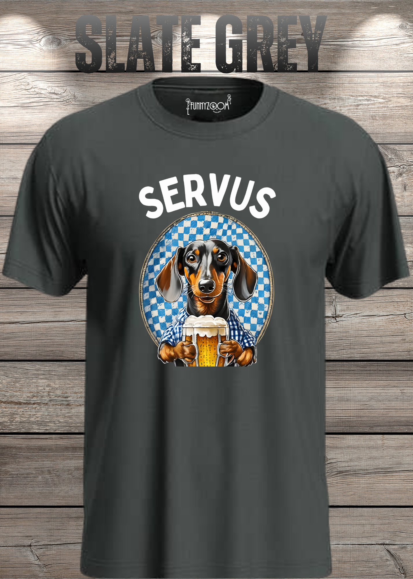 Servus Dackel Bayern Bier T-Shirt - Witzige Geschenkidee Unisex