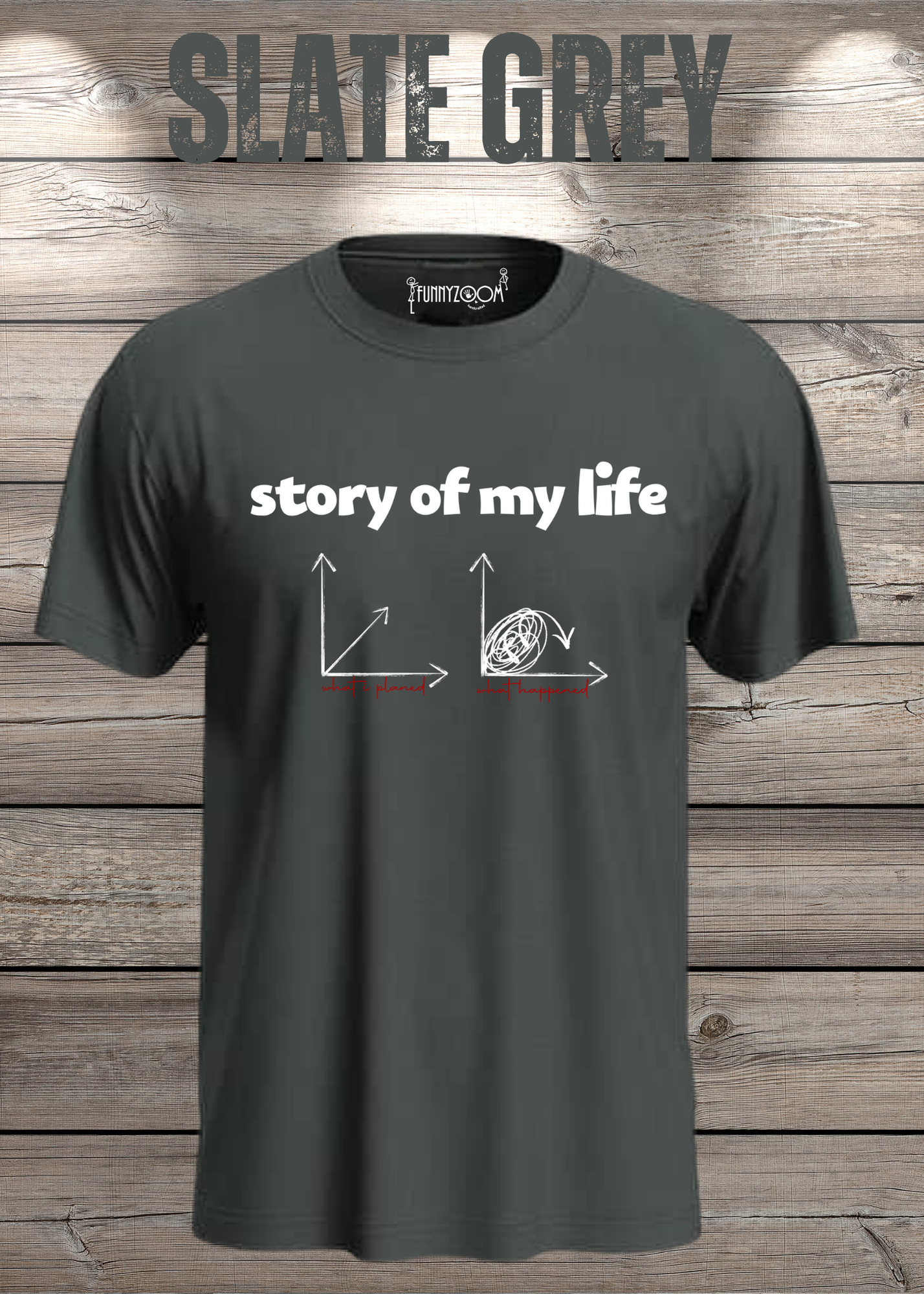 T-Shirt Story of my life Witziges T-Shirt mit Diagramm Geschenkidee Unisex
