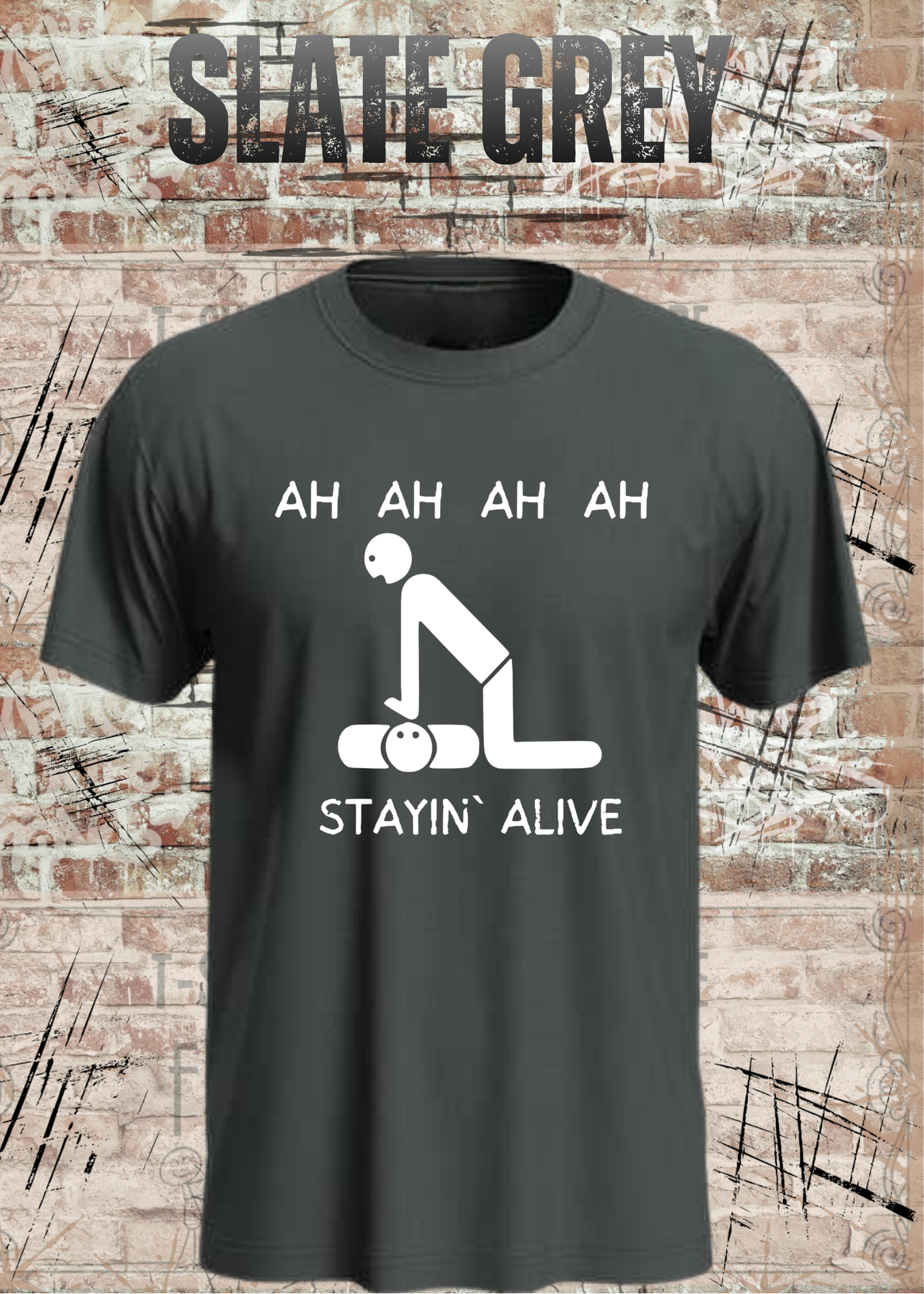 Stayin Alive T-Shirt – Lustiges Rettungsdienst & Krankenpflege Shirt Geschenk
