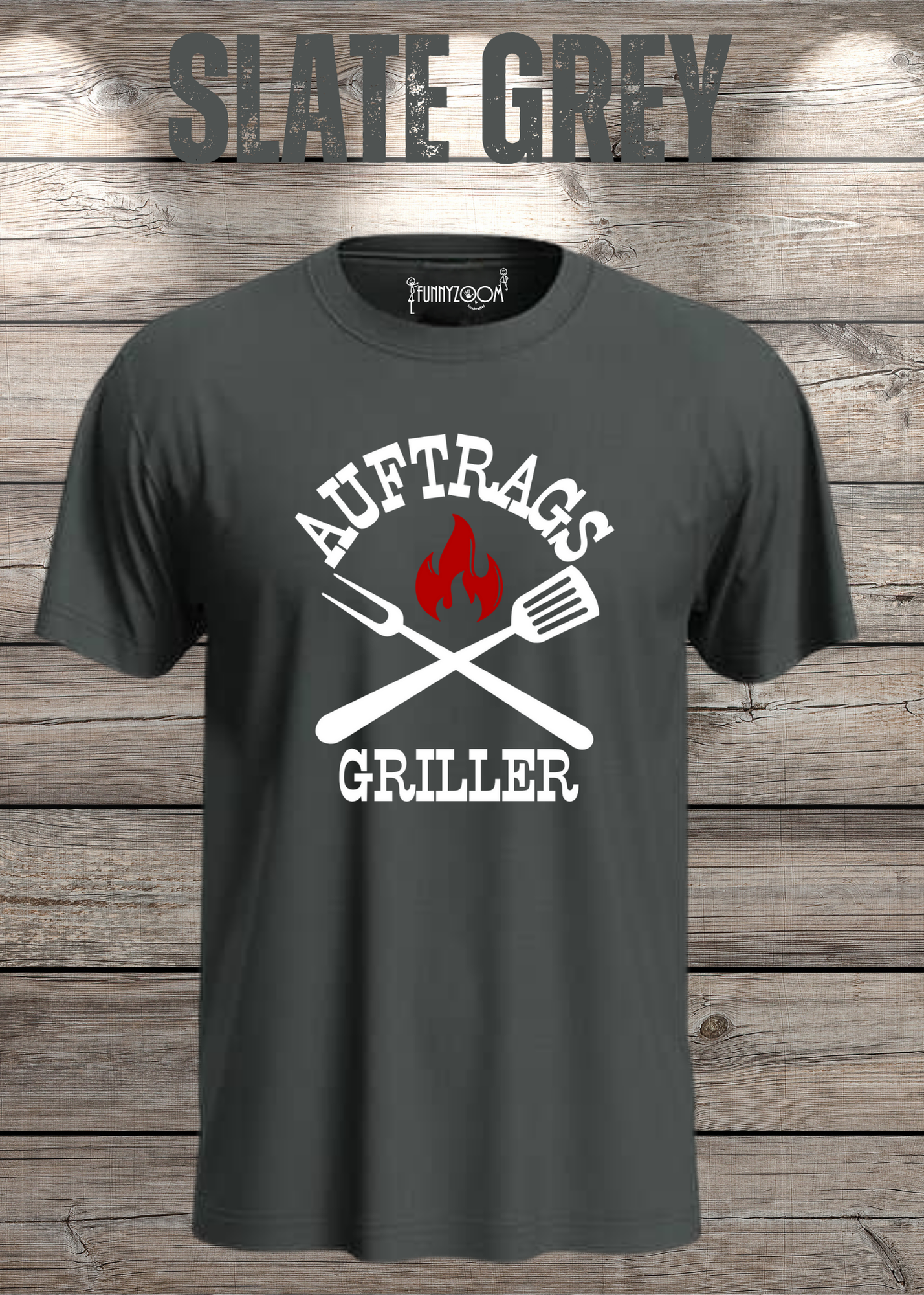 T-Shirt Auftrags-Griller Geschenkidee für Grillmeister Witziges T-Shirt mit Spruch Lustiges Unisex T-Shirt BBQ