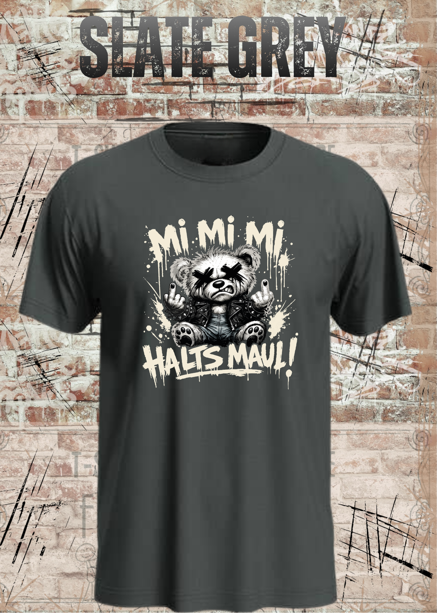 Mi Mi Mi Halt’s Maul T-Shirt – Frecher Teddy Spruch Unisex